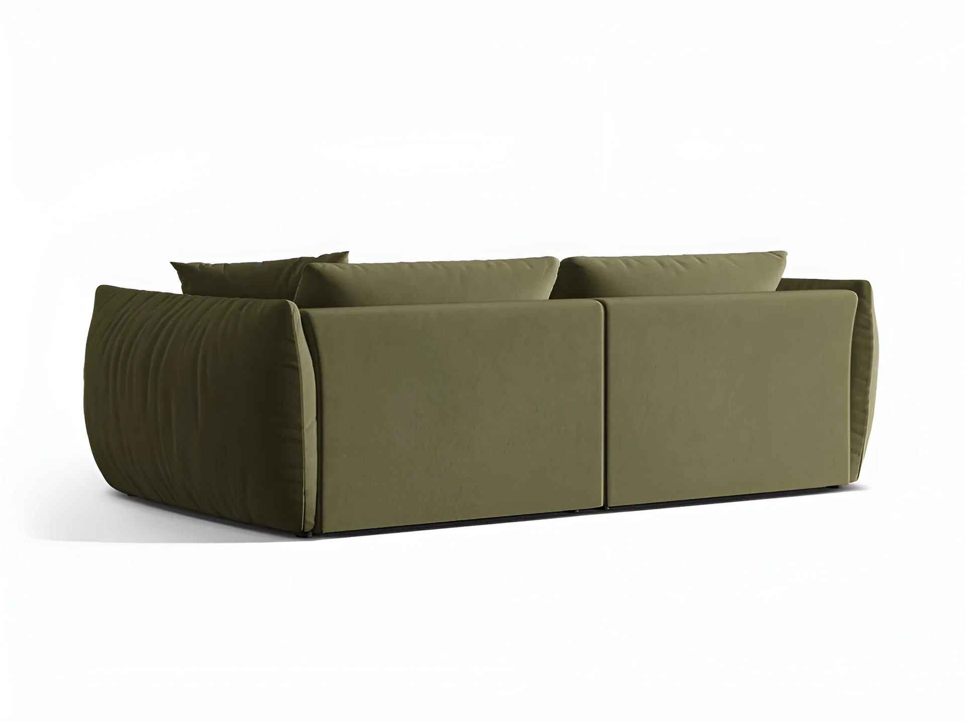 Sofa aksamitna 4-osobowa CHRIS jasnozielony - Image 4