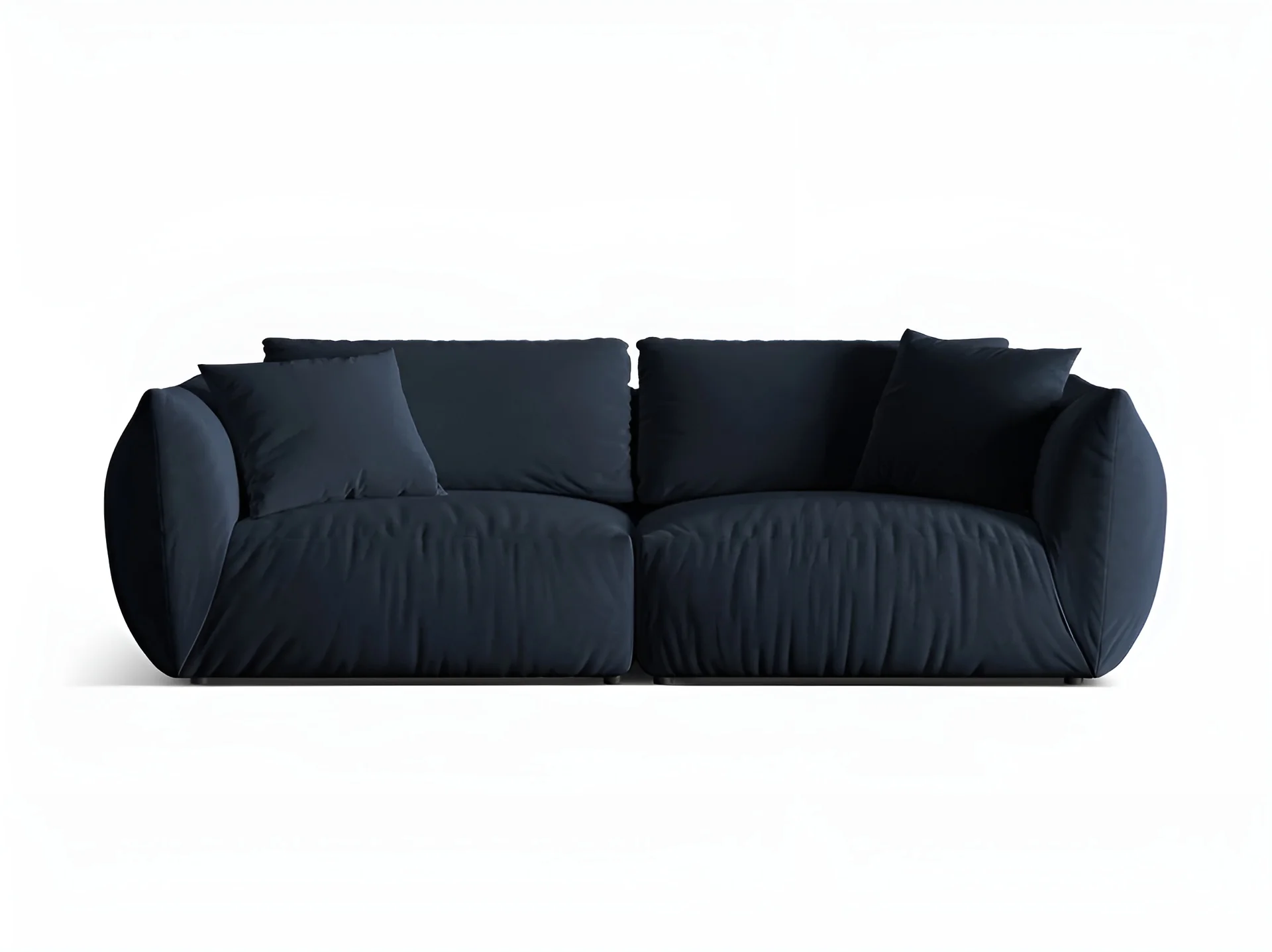 Sofa aksamitna 4-osobowa CHRIS granat królewski - Image 3
