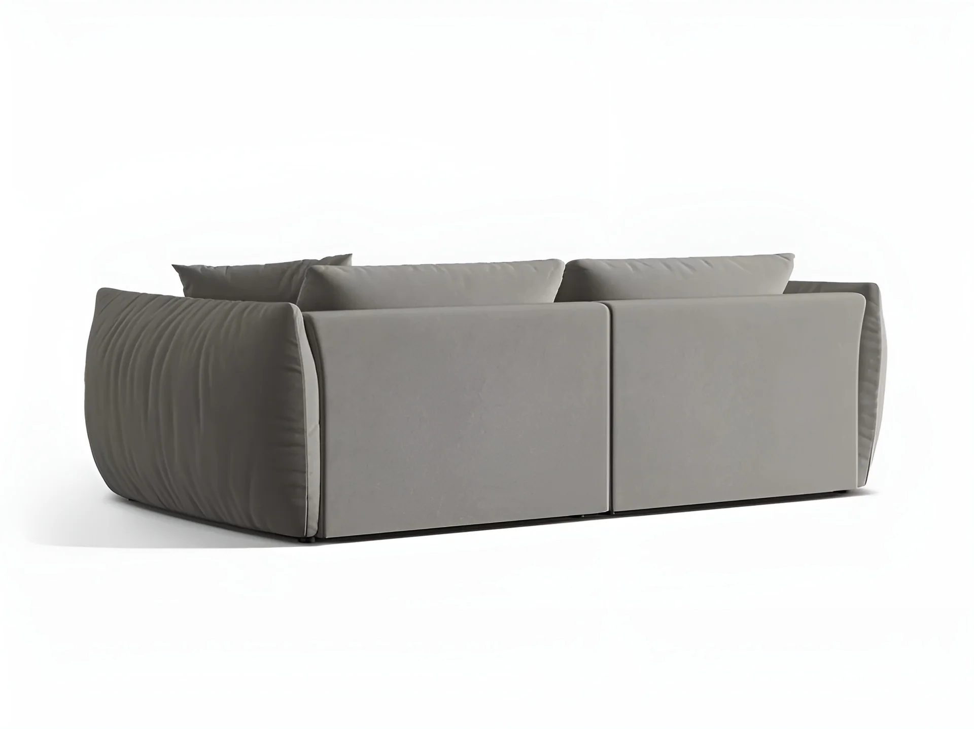 Sofa aksamitna 4-osobowa CHRIS szary - Image 4