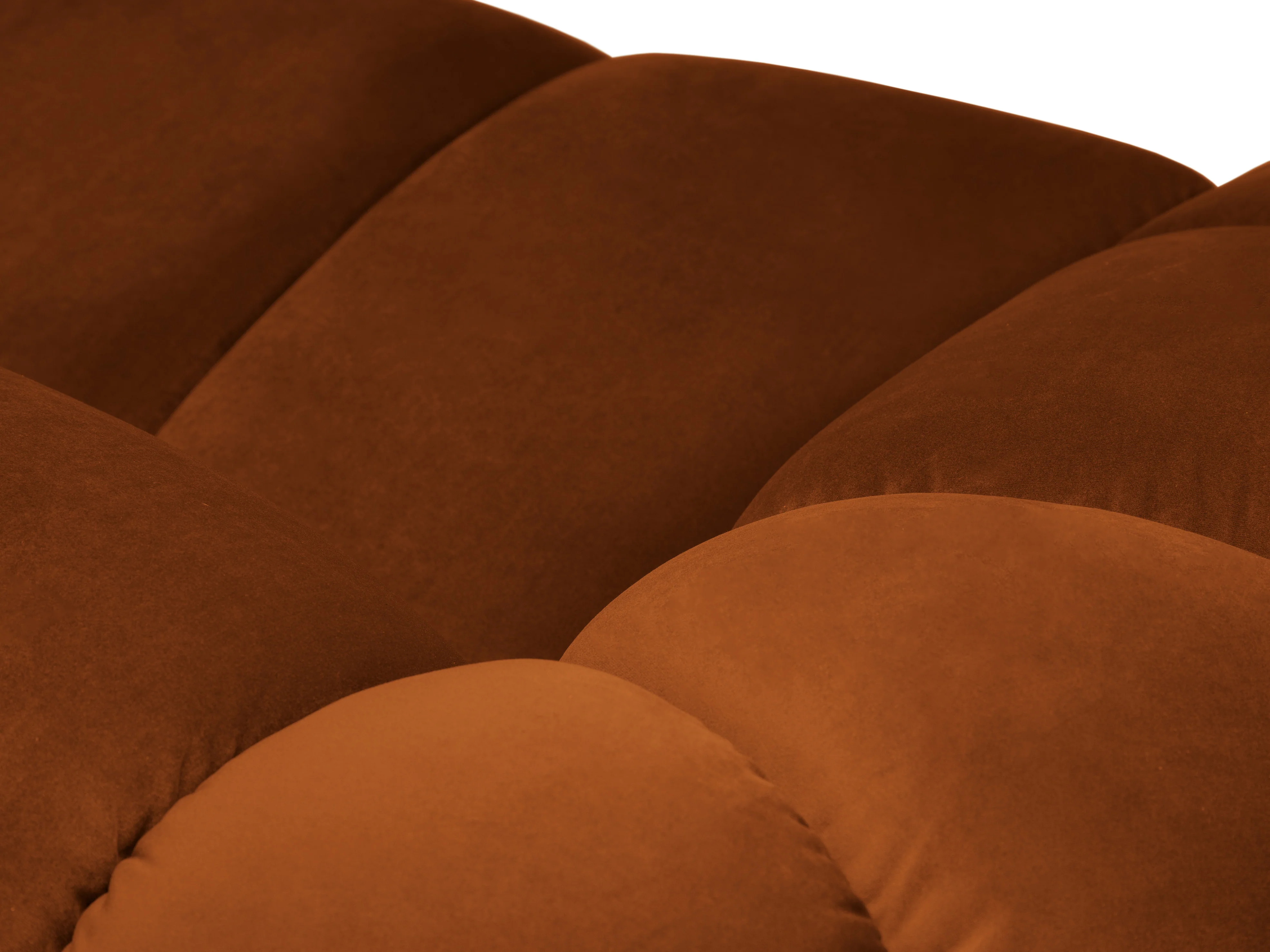 Sofa aksamitna 4-osobowa DIANA terracotta - Image 5