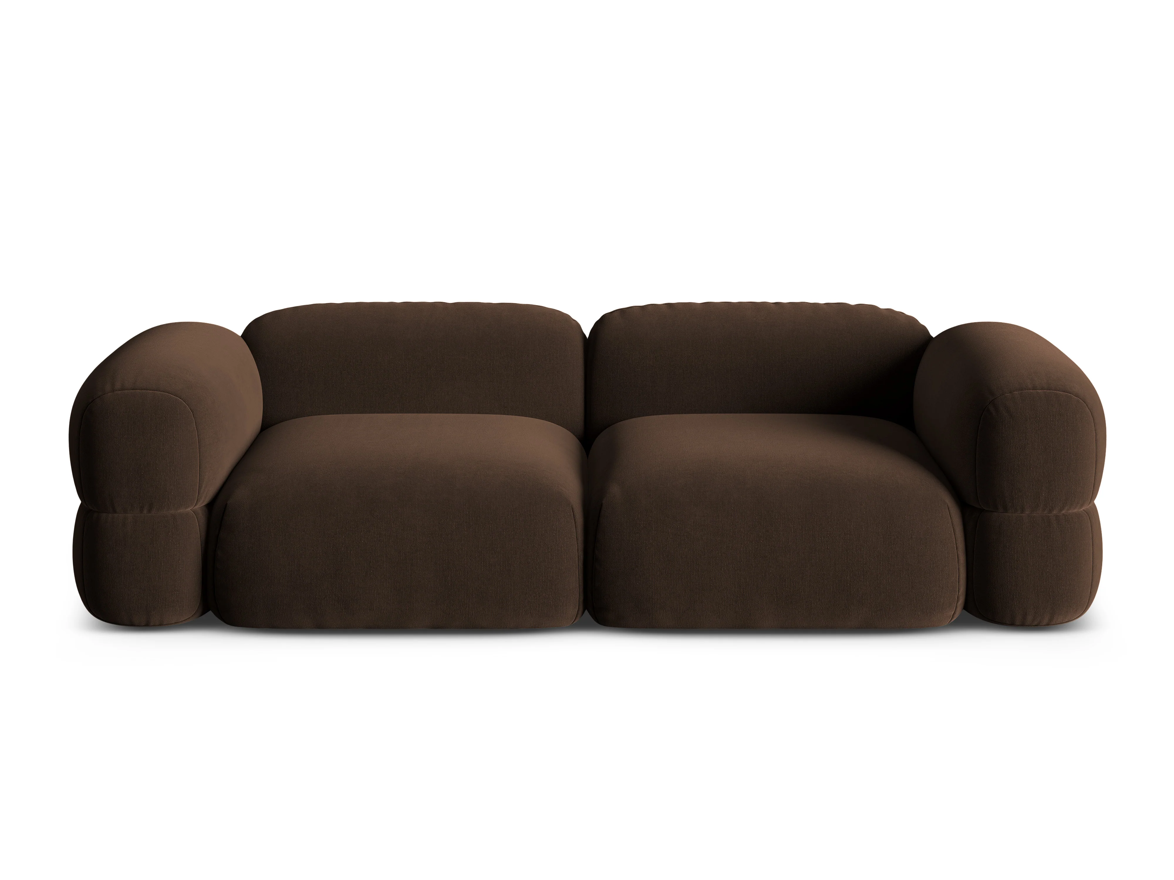Sofa aksamitna 4-osobowa ROGER czekoladowy - Image 3