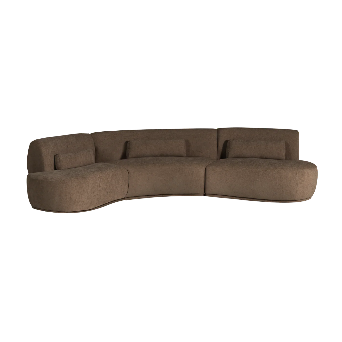 Sofa półokrągła 6-osobowa BATAVIER brązowy
