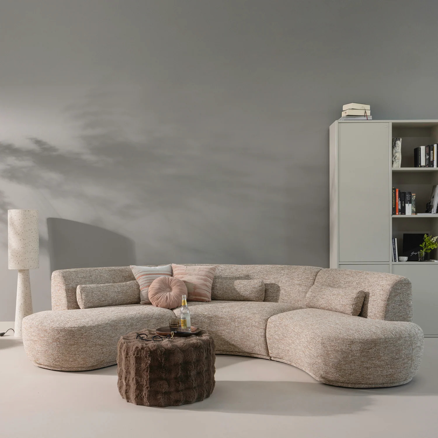 Sofa półokrągła 6-osobowa BATAVIER brązowy - Image 2