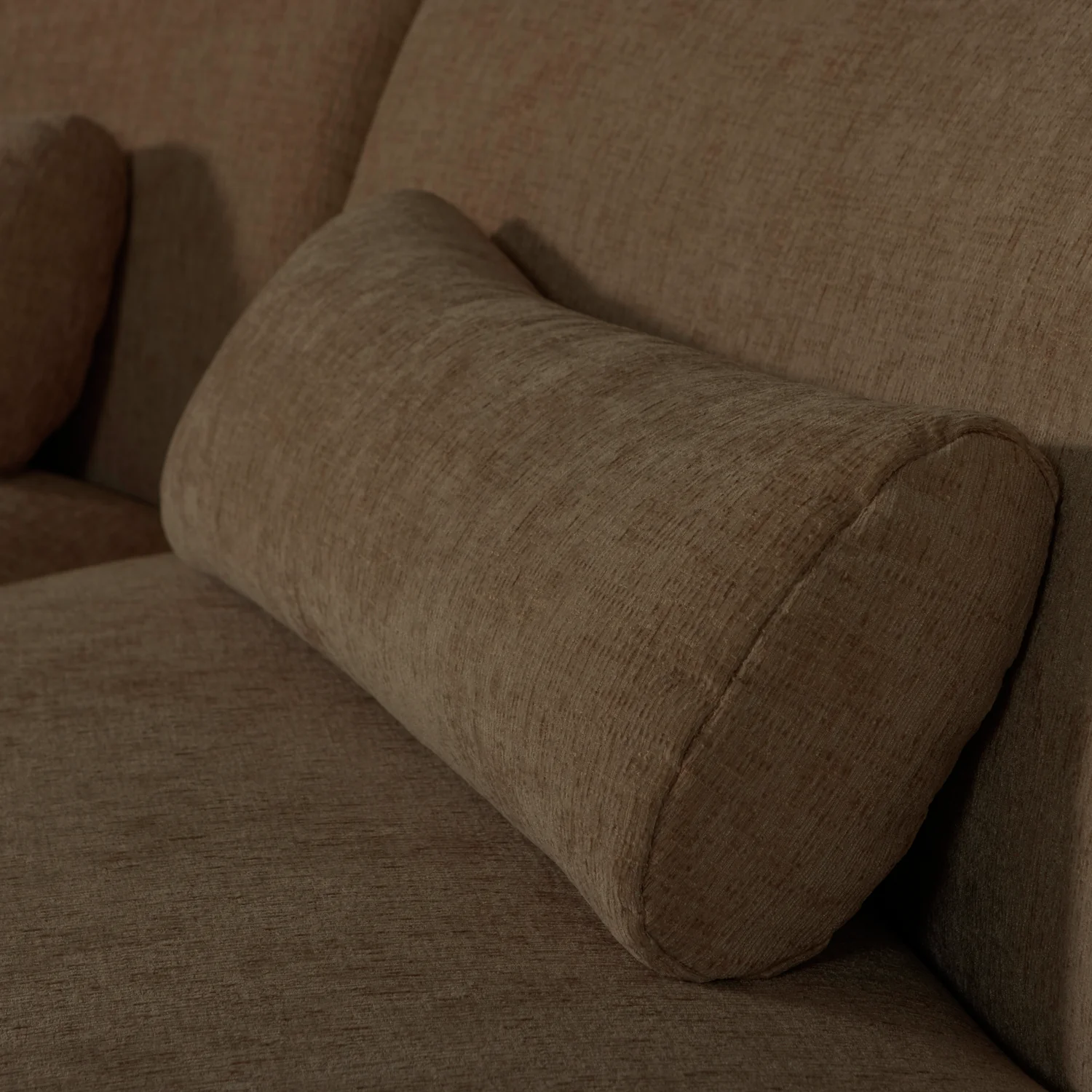 Sofa półokrągła 4-osobowa BATAVIER brązowy - Image 9