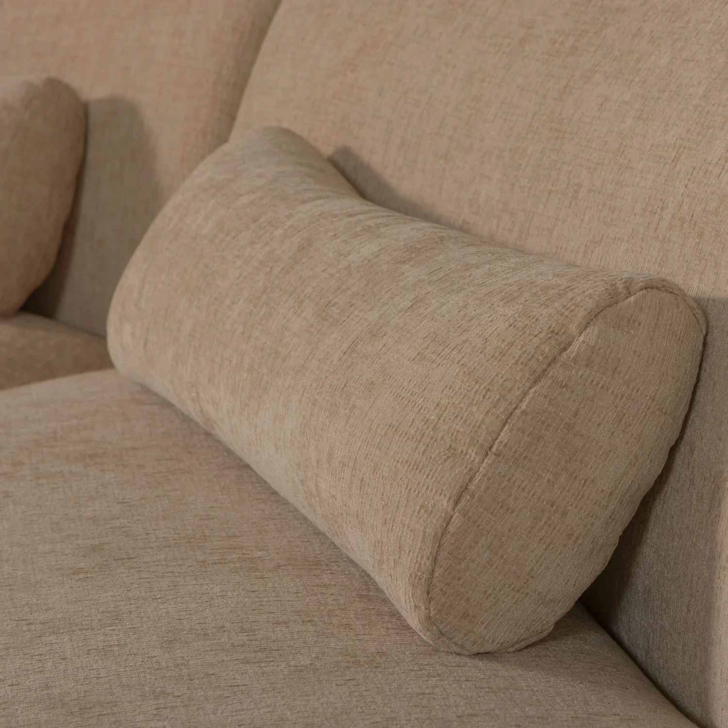 Sofa półokrągła 6-osobowa BATAVIER jasnobrązowy - Image 3