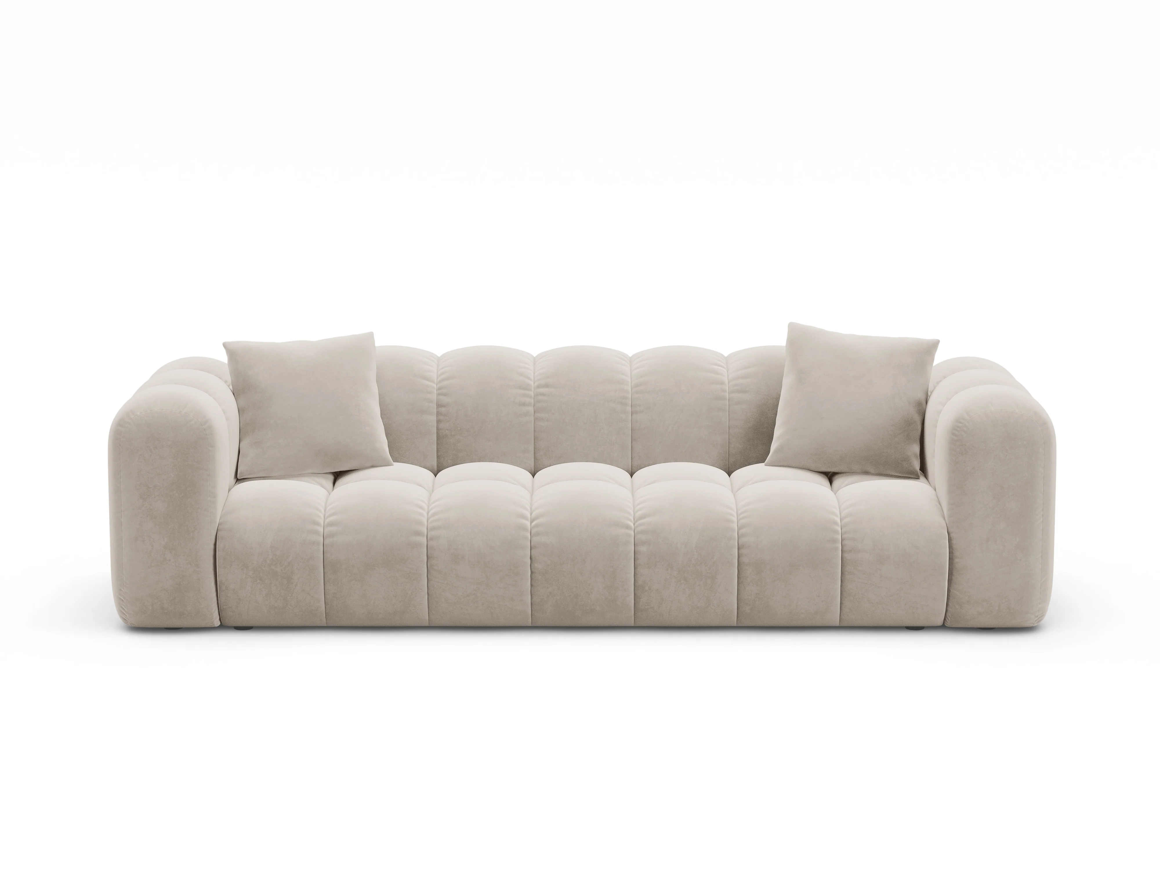Sofa aksamitna z funkcją spania ASTRO ecru - Image 2