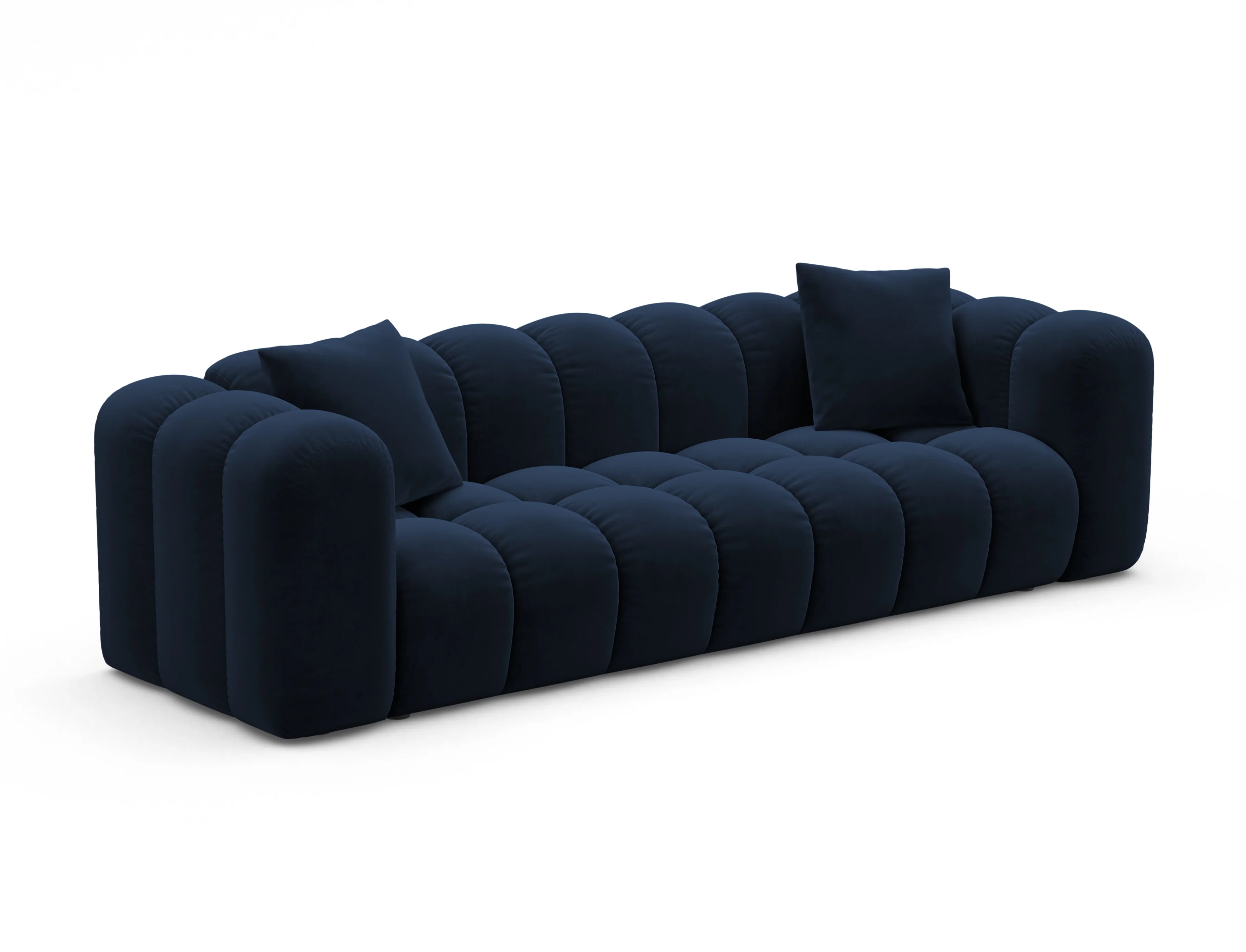 Sofa aksamitna z funkcją spania ASTRO granat królewski