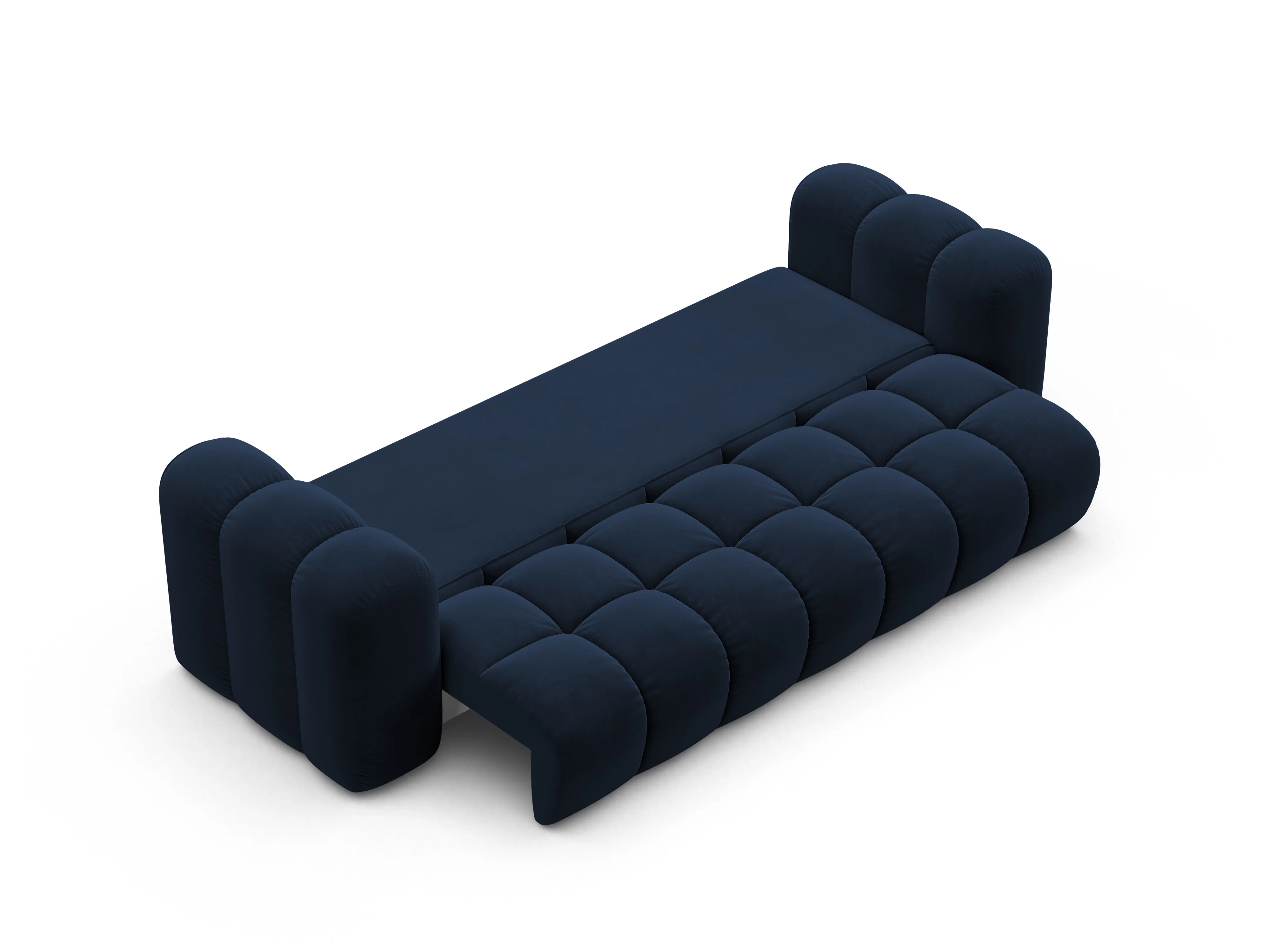Sofa aksamitna z funkcją spania ASTRO granat królewski - Image 3
