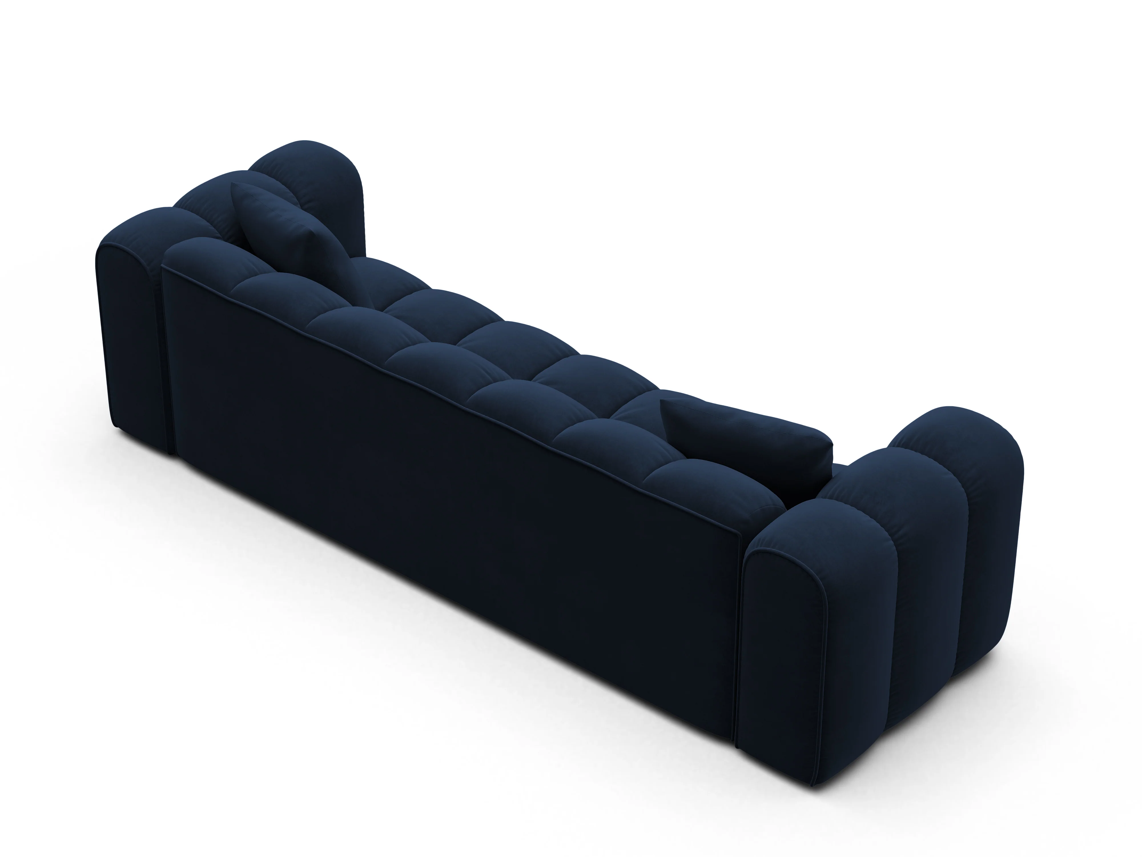 Sofa aksamitna z funkcją spania ASTRO granat królewski - Image 4