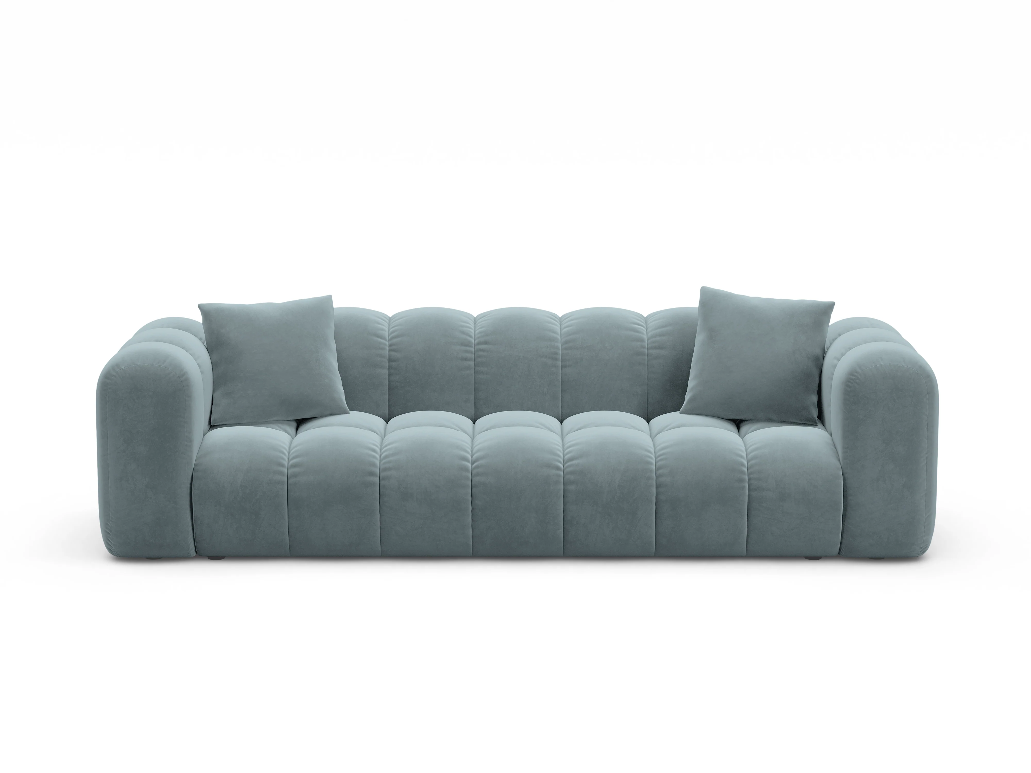 Sofa aksamitna z funkcją spania ASTRO jasnoniebieski - Image 2