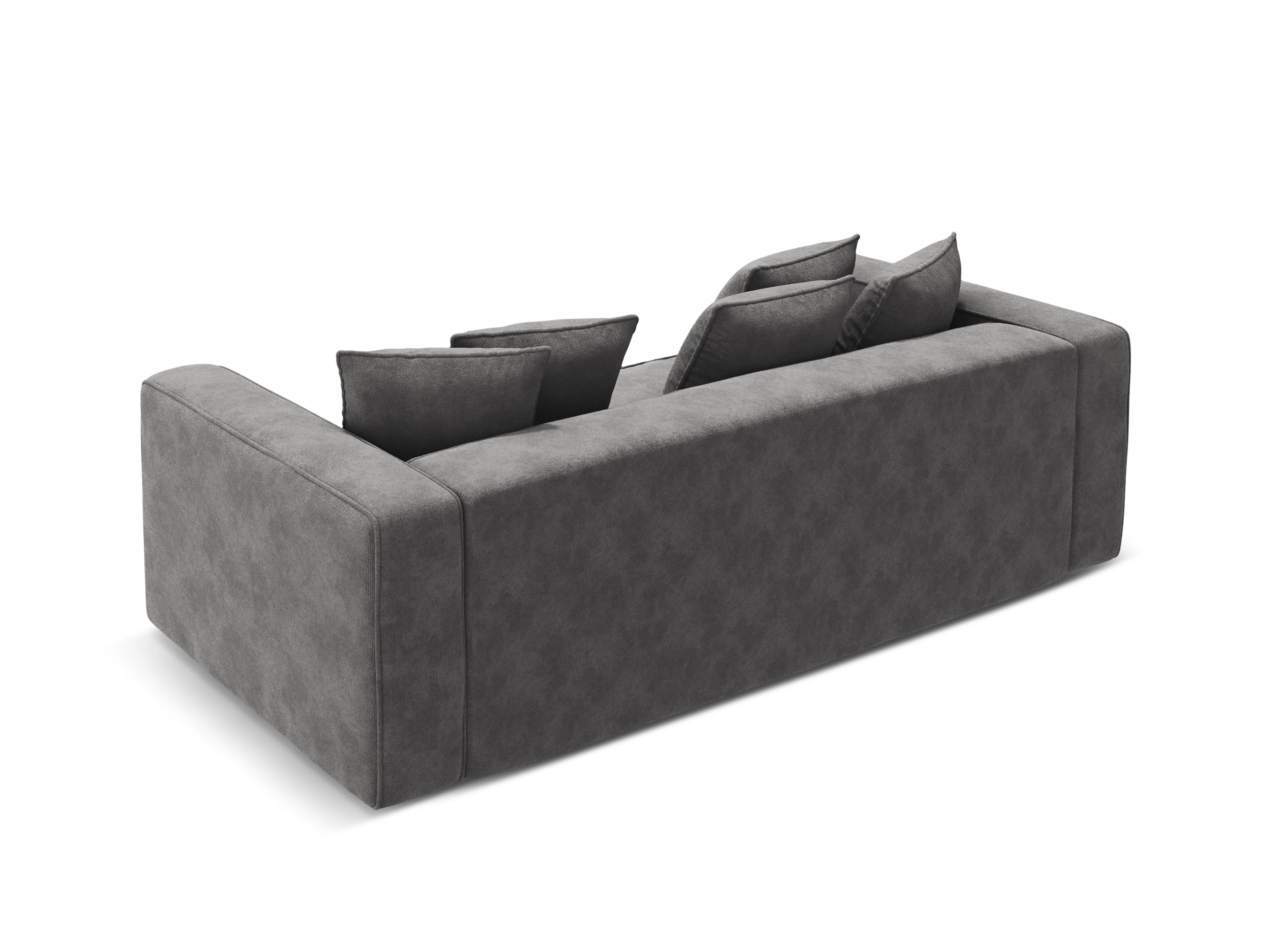 Sofa aksamitna z funkcją spania RIBES szary - Image 6
