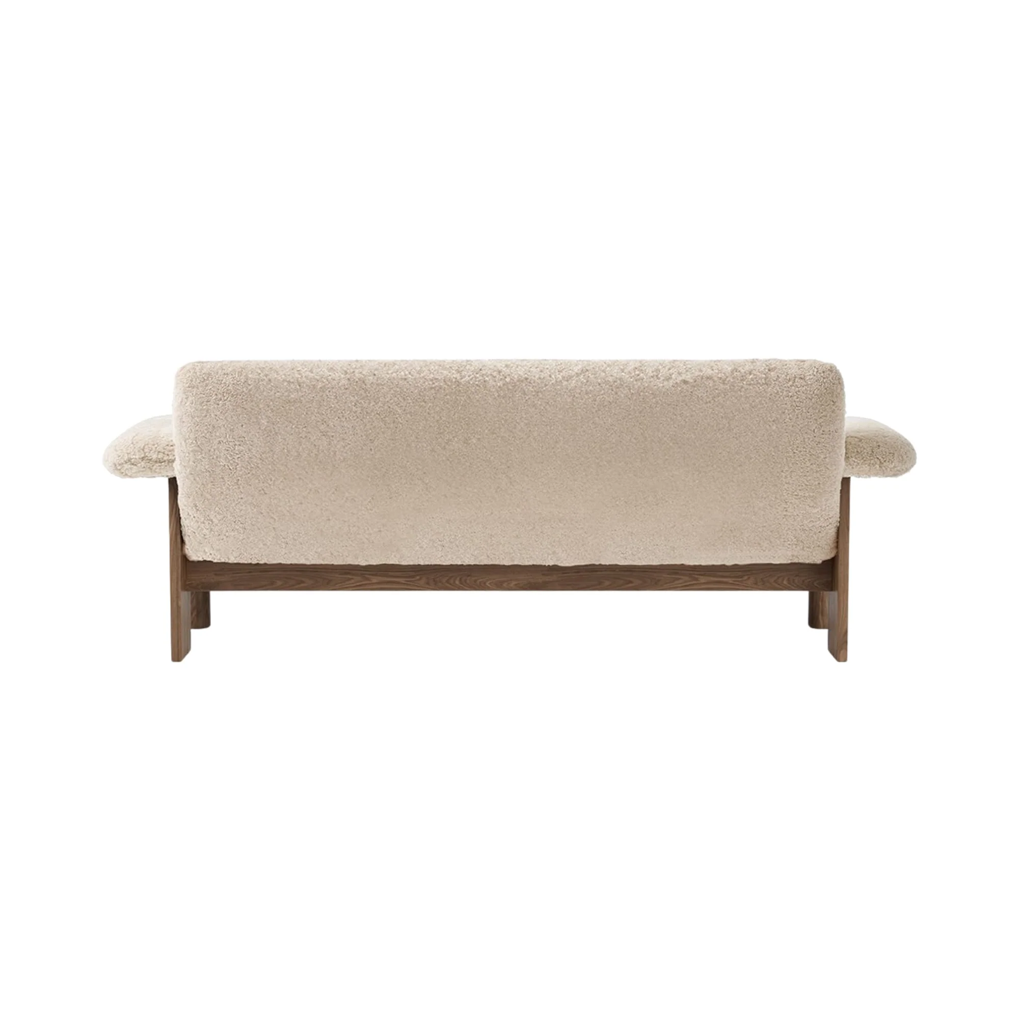 Sofa BRASILIA skóra owcza z orzechową podstawą - Image 7