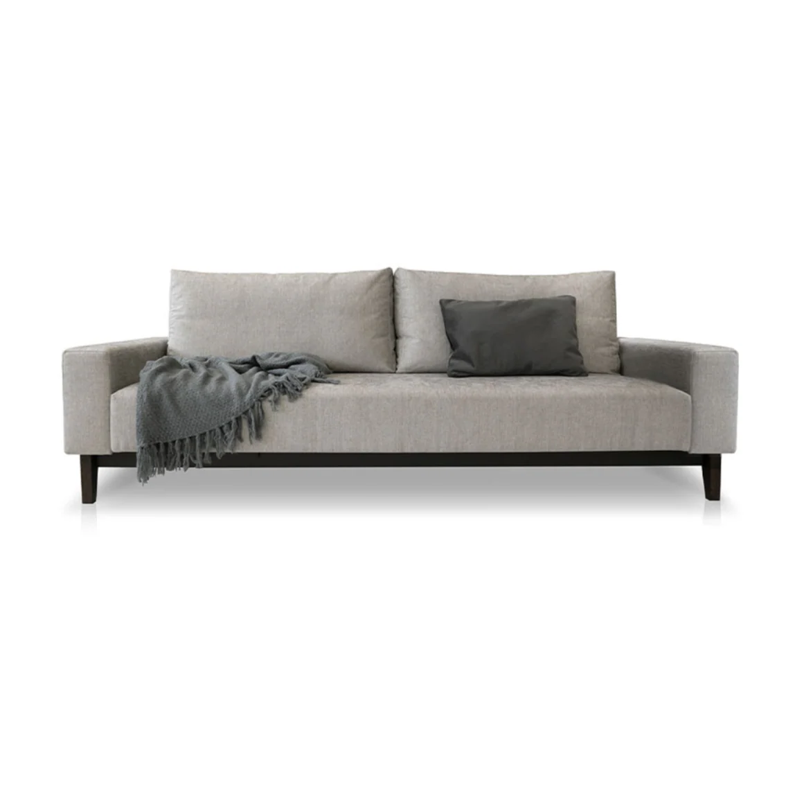 Sofa rozkładana DUNA z dębową podstawą