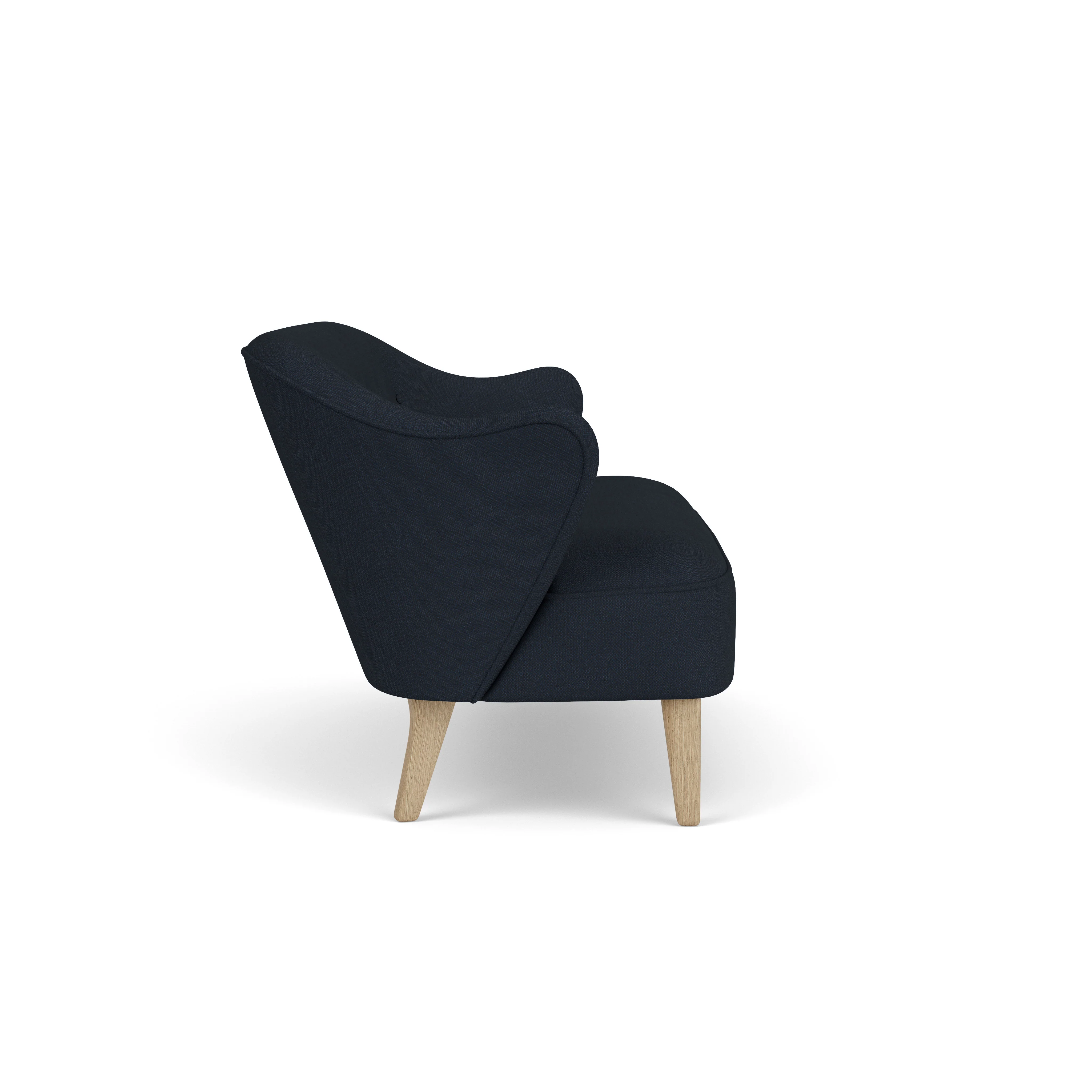 Sofa INGEBORG granatowy z dębową podstawą - Image 5