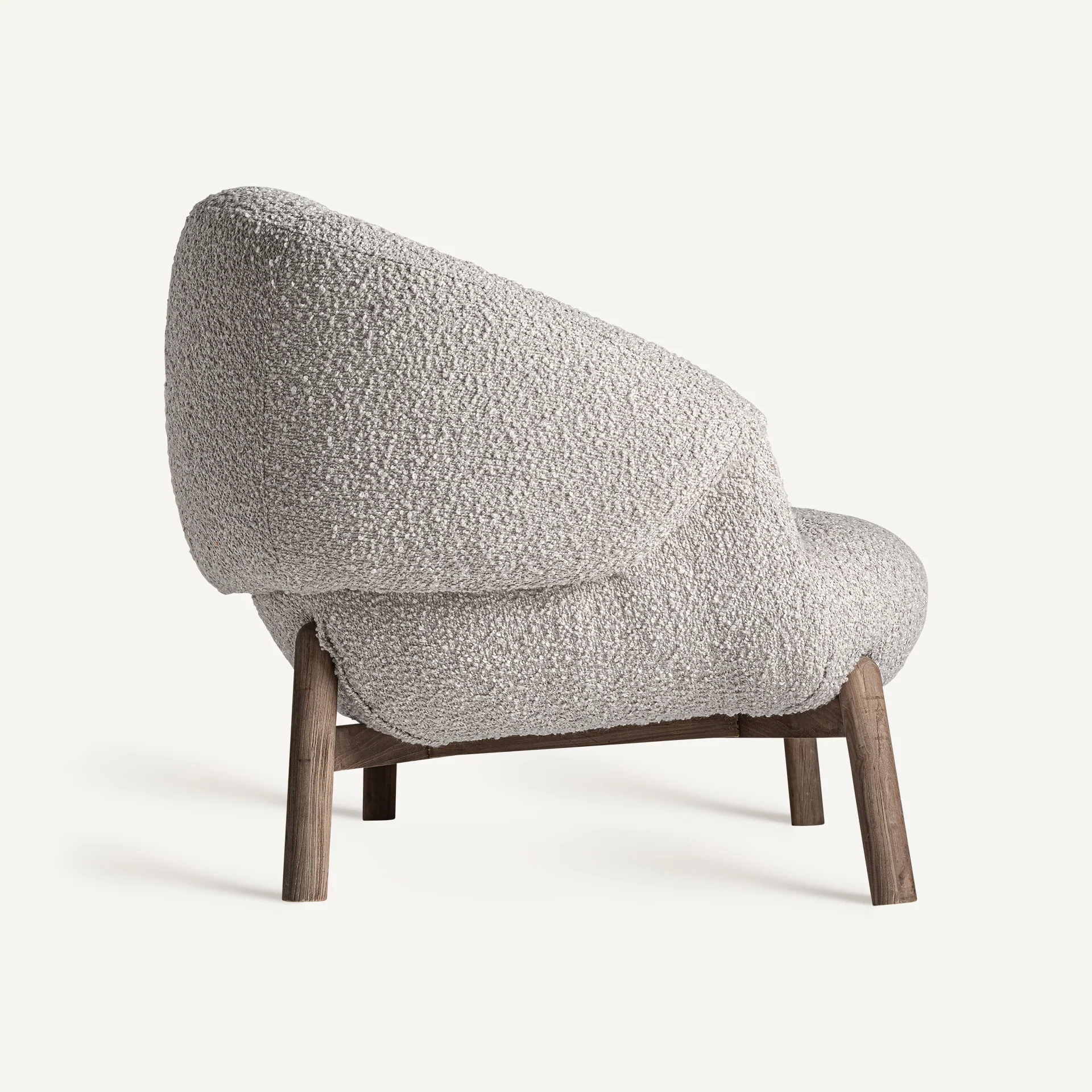 Sofa JACQUARD beżowy z drewnianą podstawą - Image 4