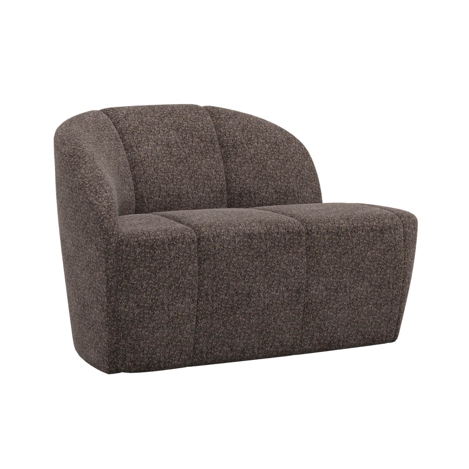 Sofa lewostronna 2-osobowa MOJO brązowy baranek