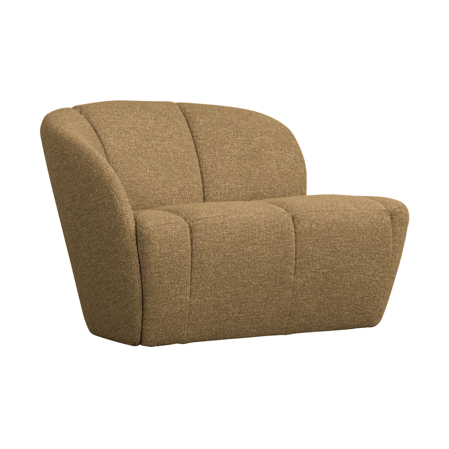 Sofa lewostronna 2-osobowa MOJO miodowy melanż boucle