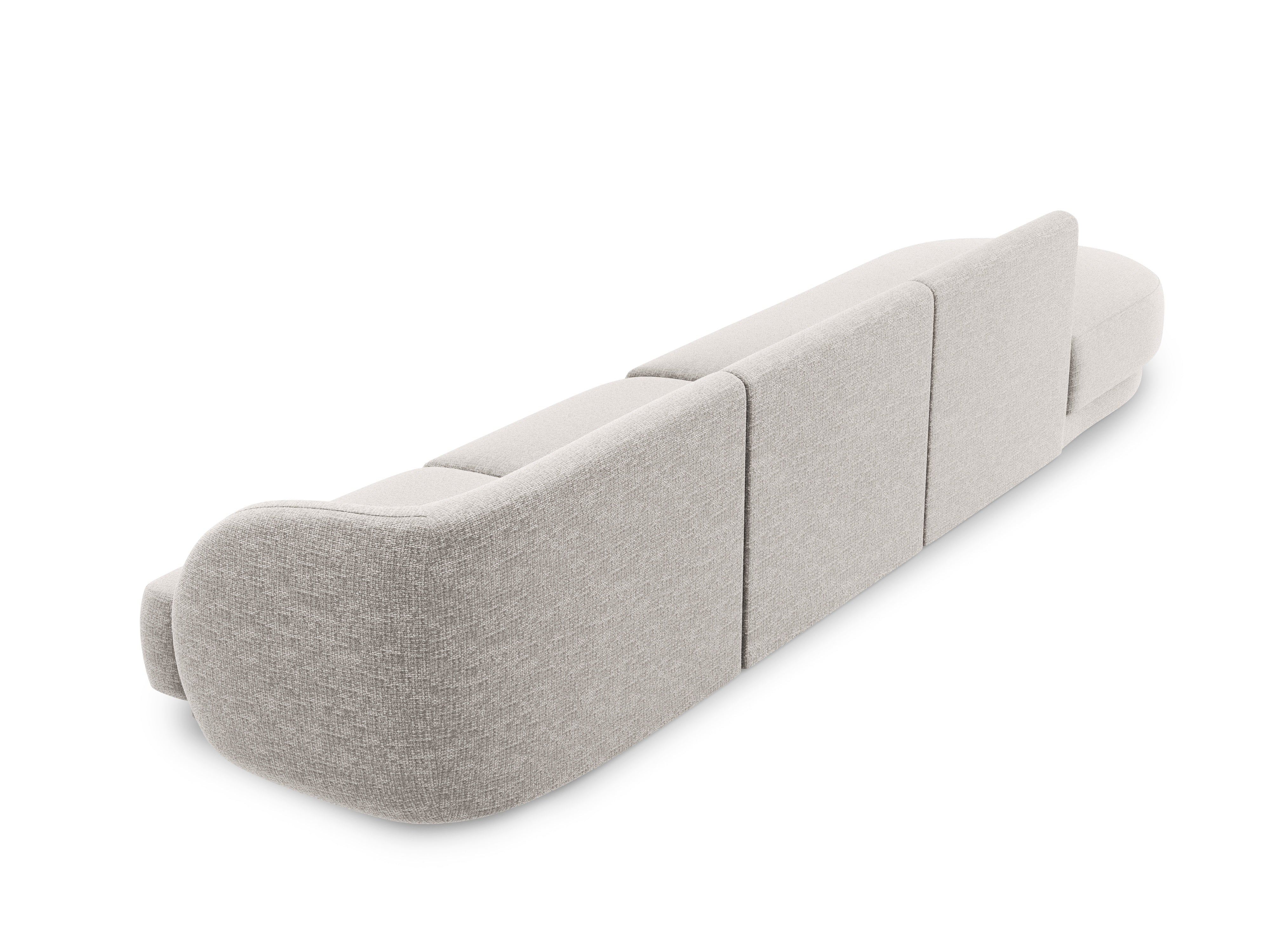 Sofa otwarta lewostronna 4-osobowa otwarta MILEY szary szenil - Image 4