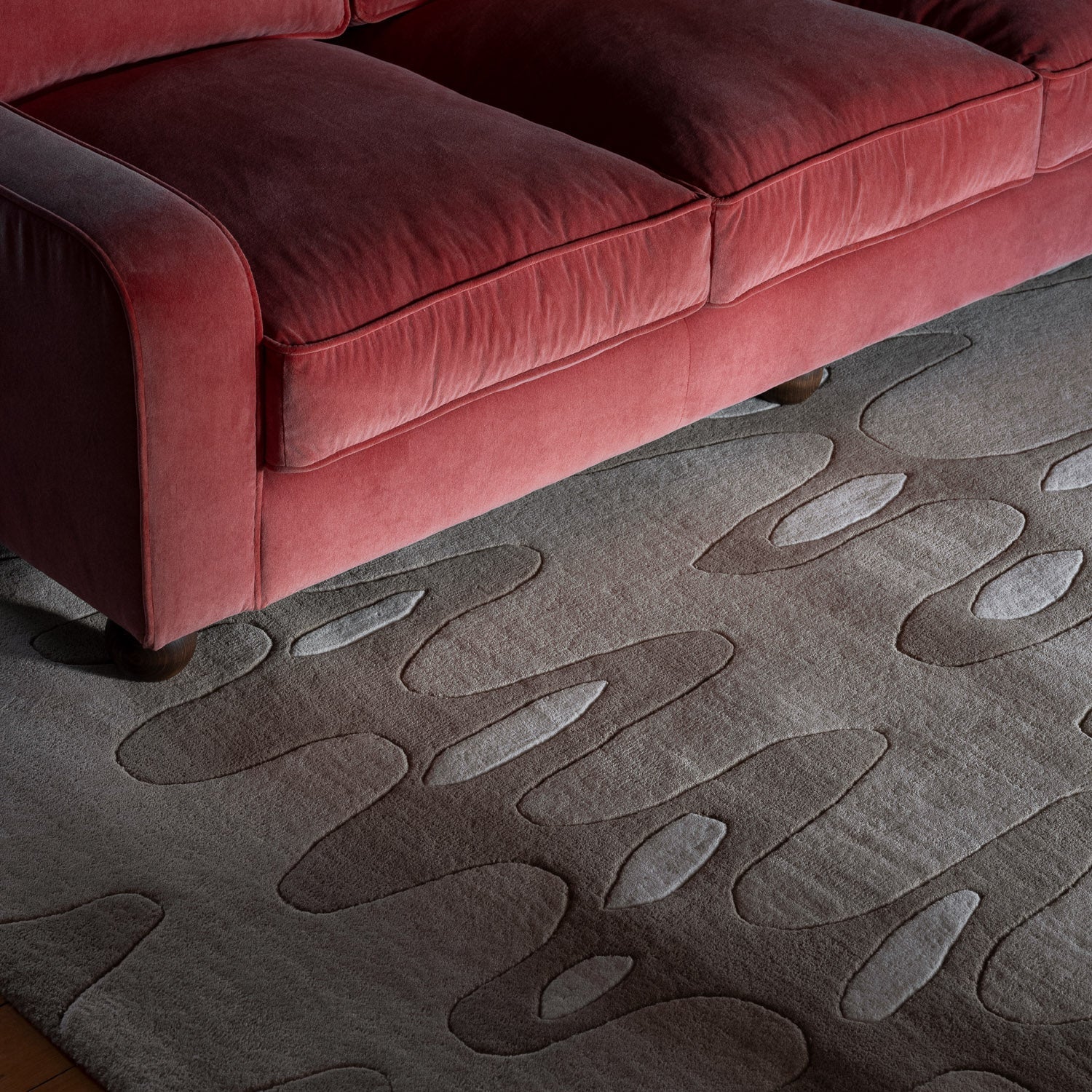 Sofa LOLA koralowy welur - Image 3