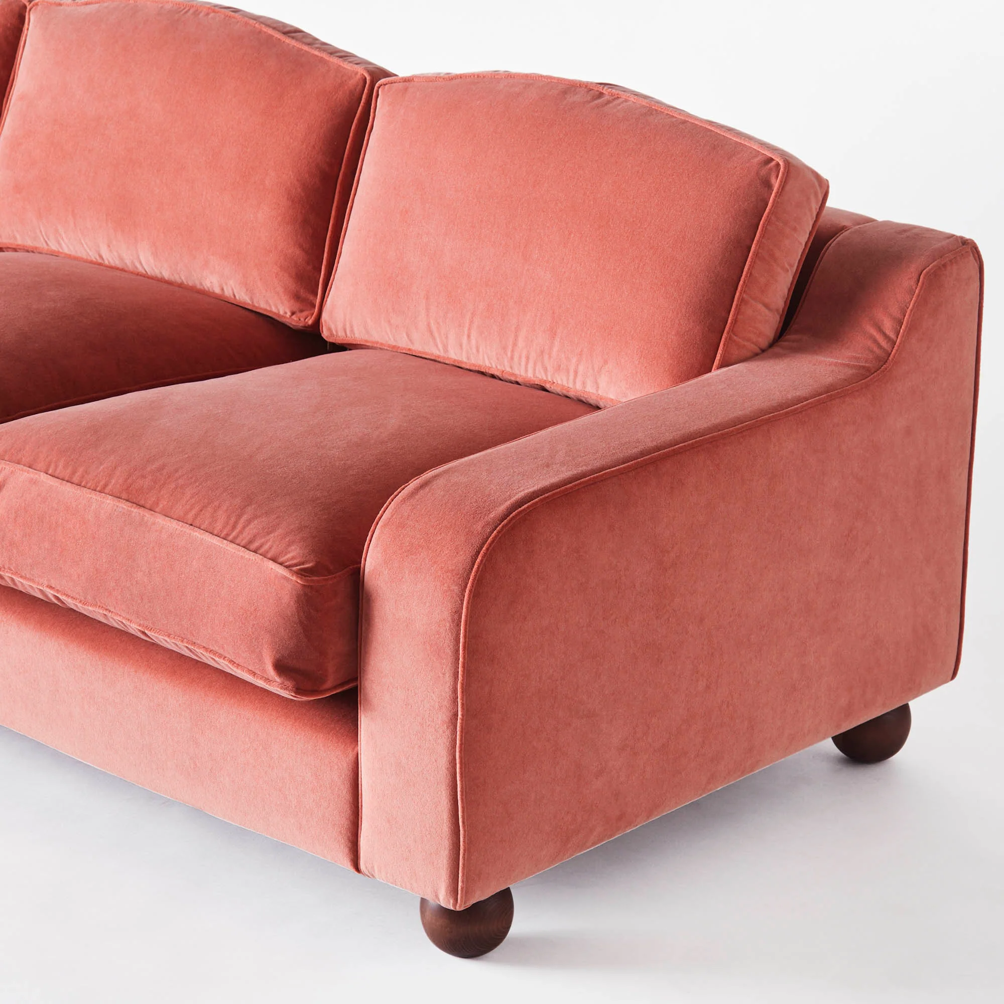 Sofa LOLA koralowy welur - Image 6
