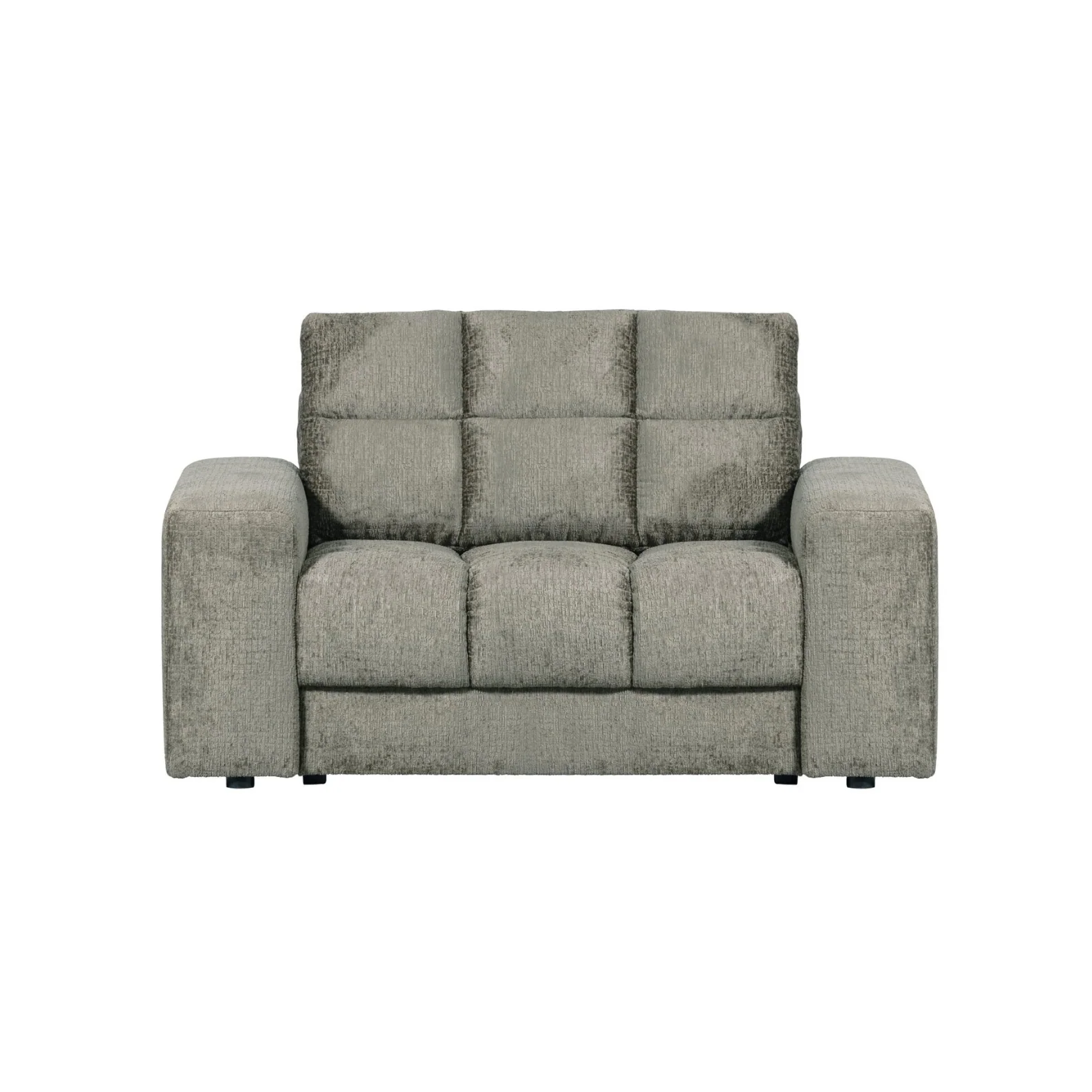 Sofa loveseat SECOND DATE - FROST aksamitny