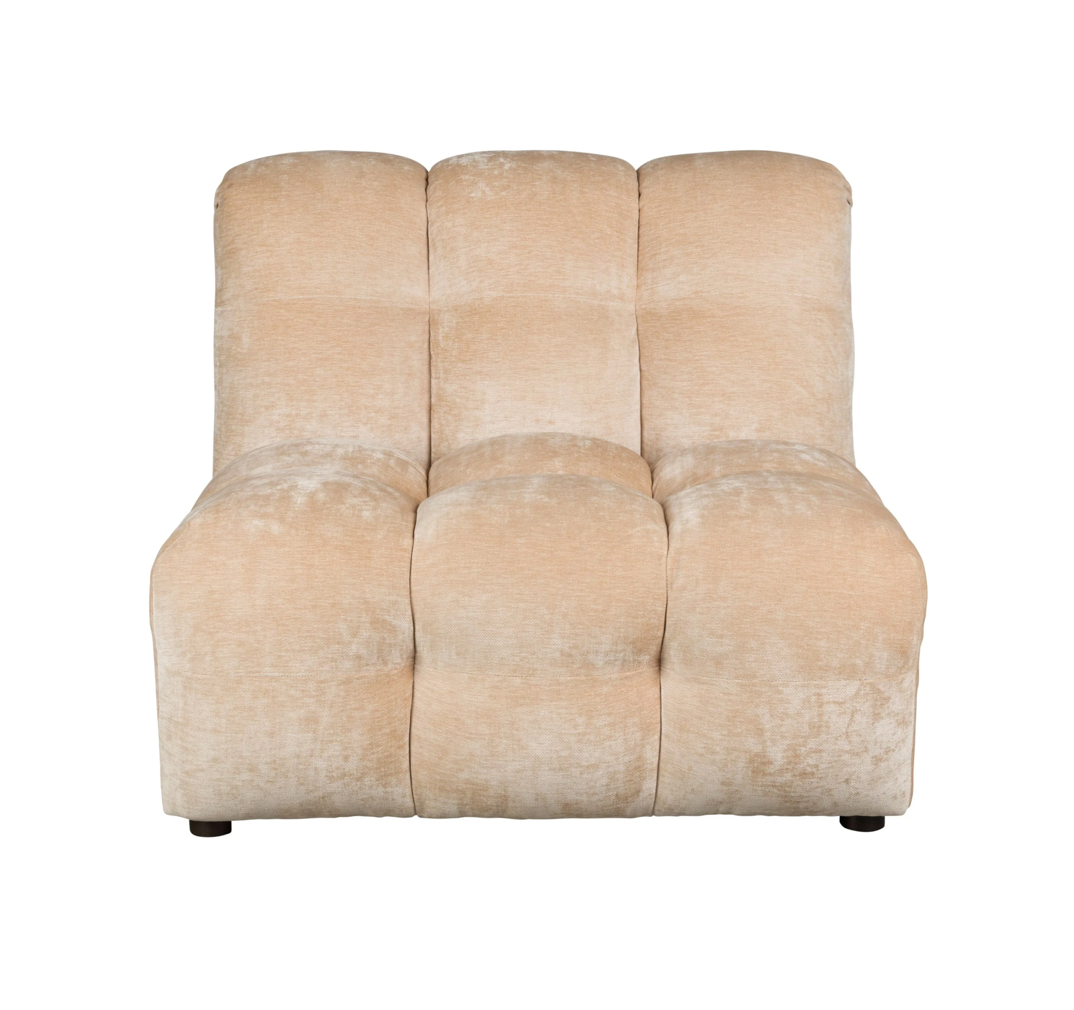 Sofa modułowa  HACKMAN - element środkowy beżowy welur