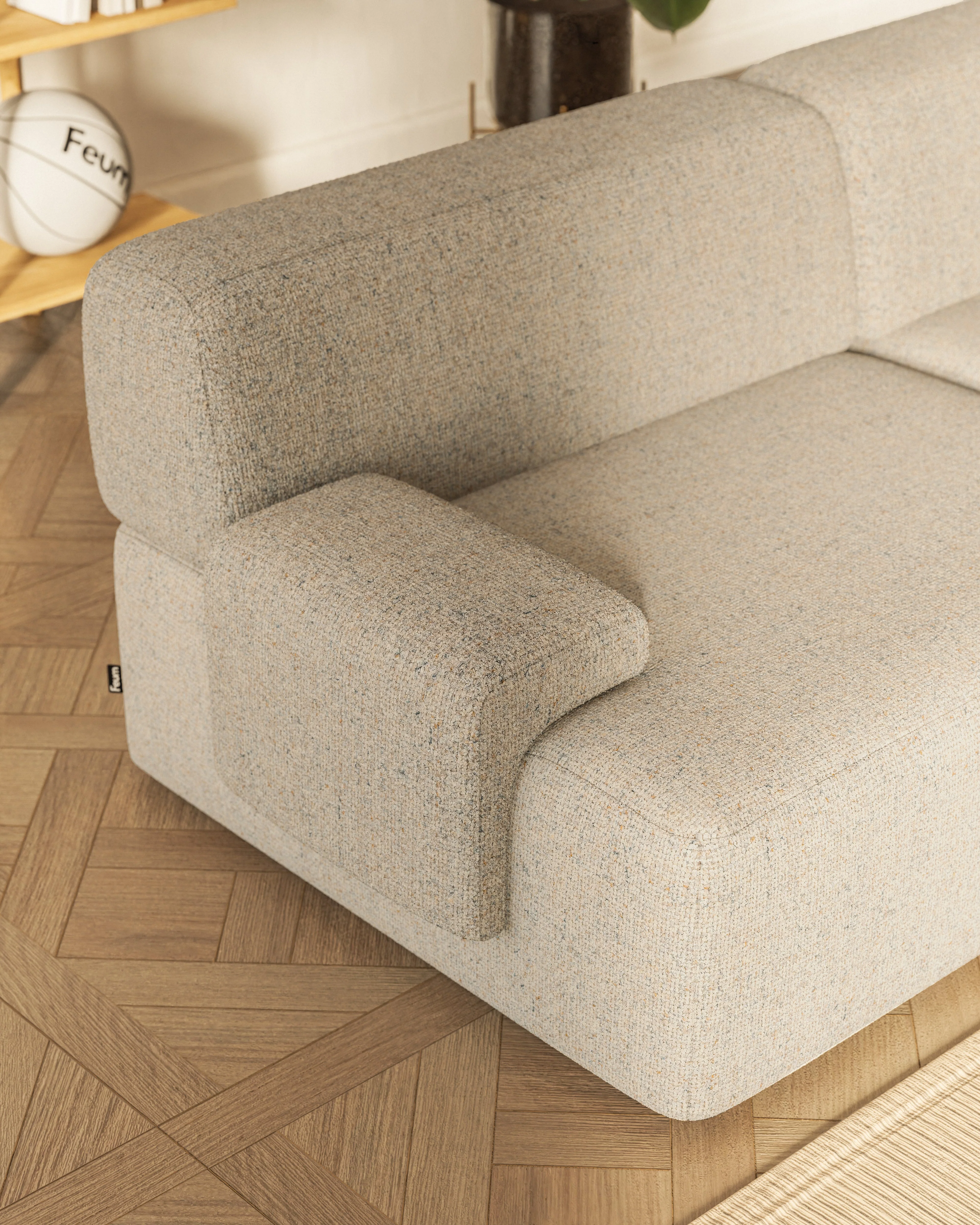 Sofa modułowa 2-osobowa UMI beżowy - Image 5