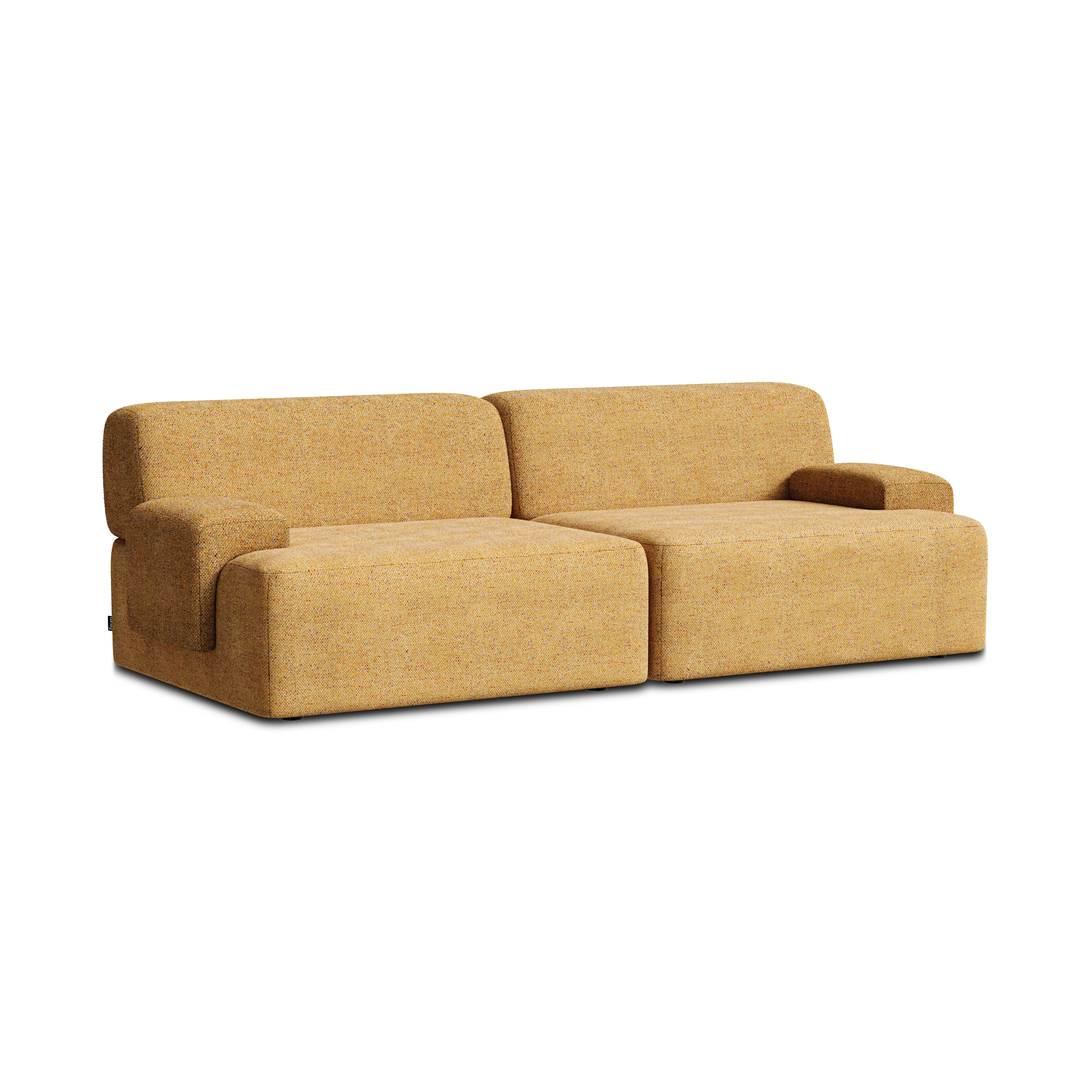 Sofa modułowa 2-osobowa UMI jesienny pomarańczowy