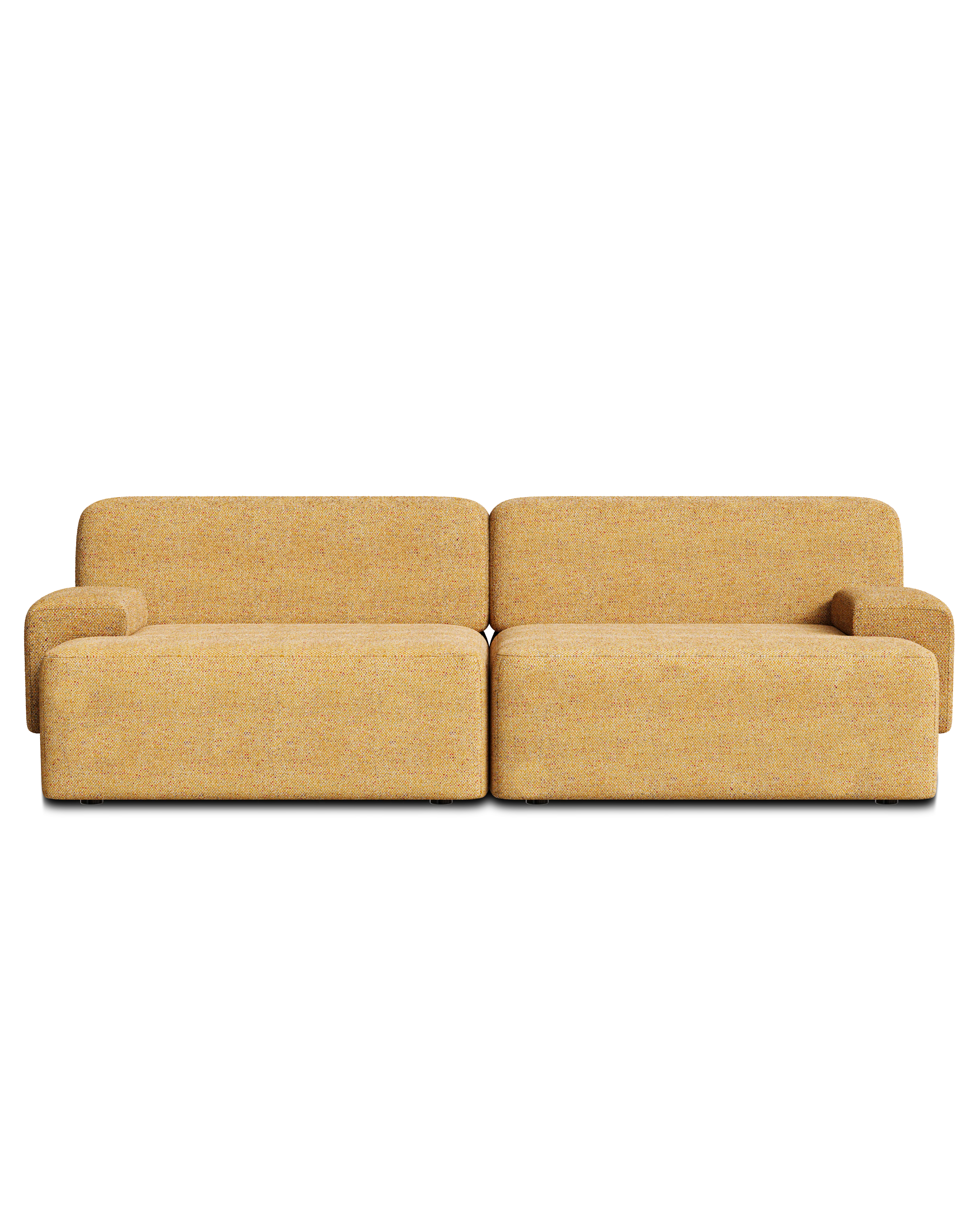 Sofa modułowa 2-osobowa UMI jesienny pomarańczowy - Image 3