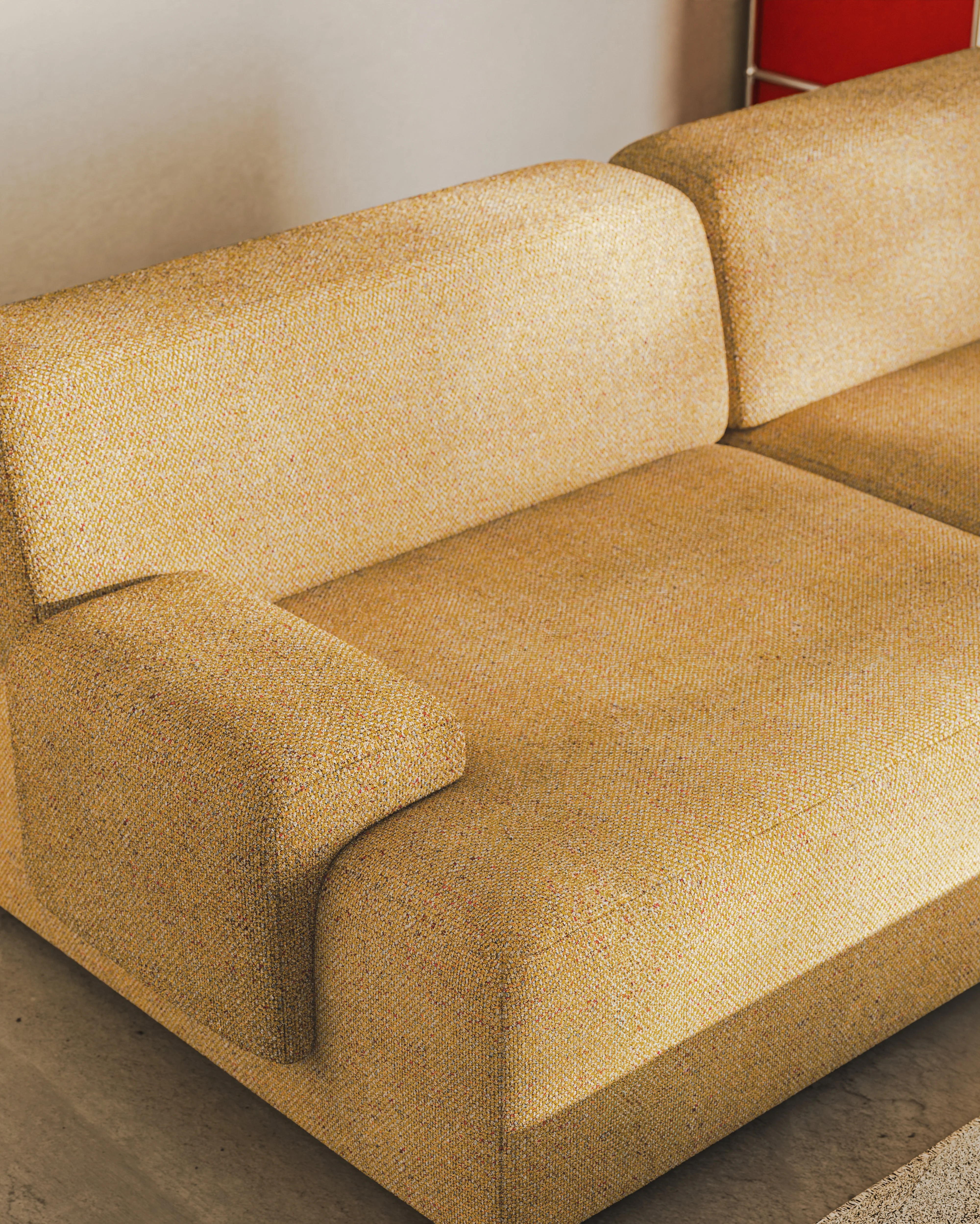 Sofa modułowa 2-osobowa UMI jesienny pomarańczowy - Image 4