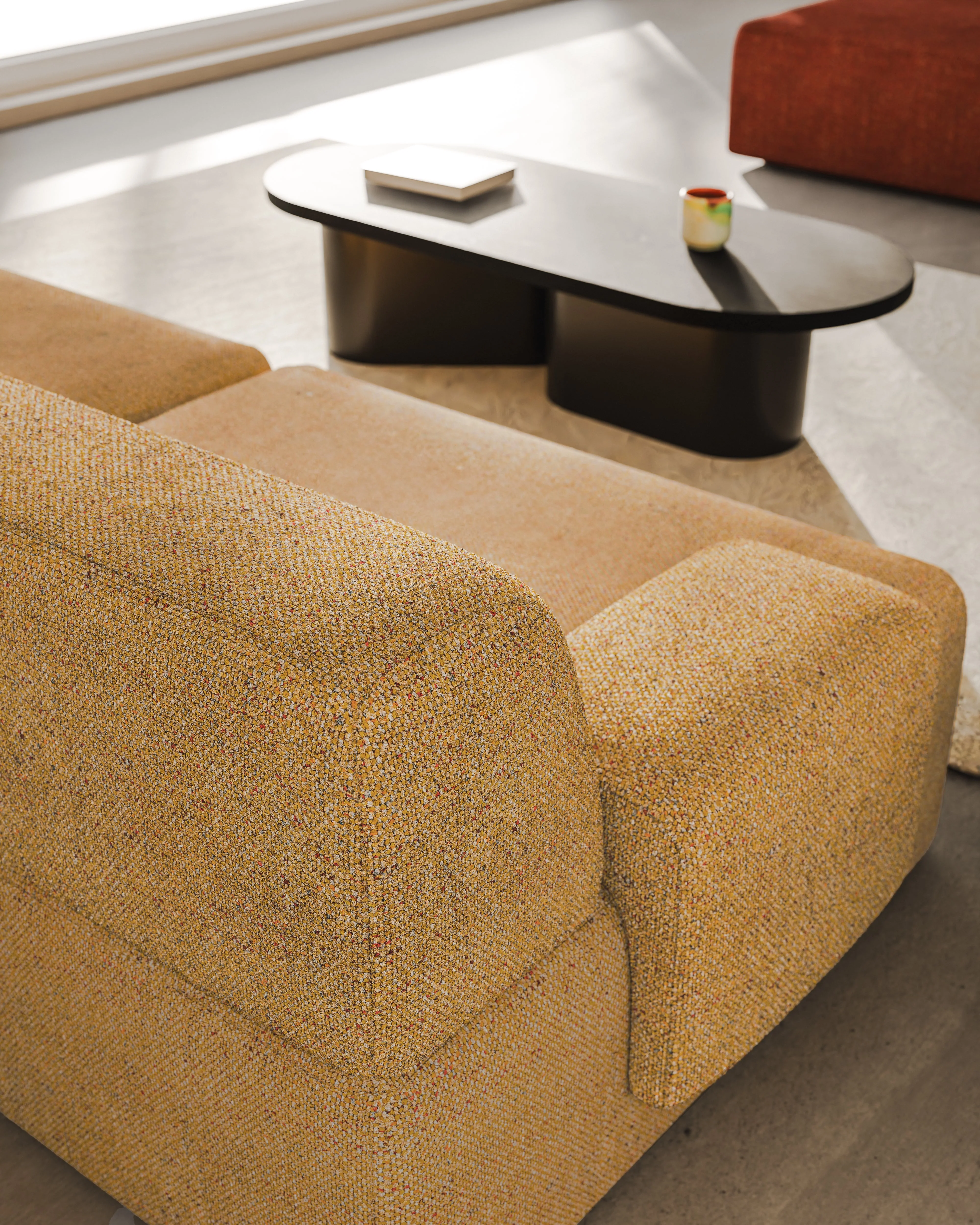 Sofa modułowa 2-osobowa UMI jesienny pomarańczowy - Image 6