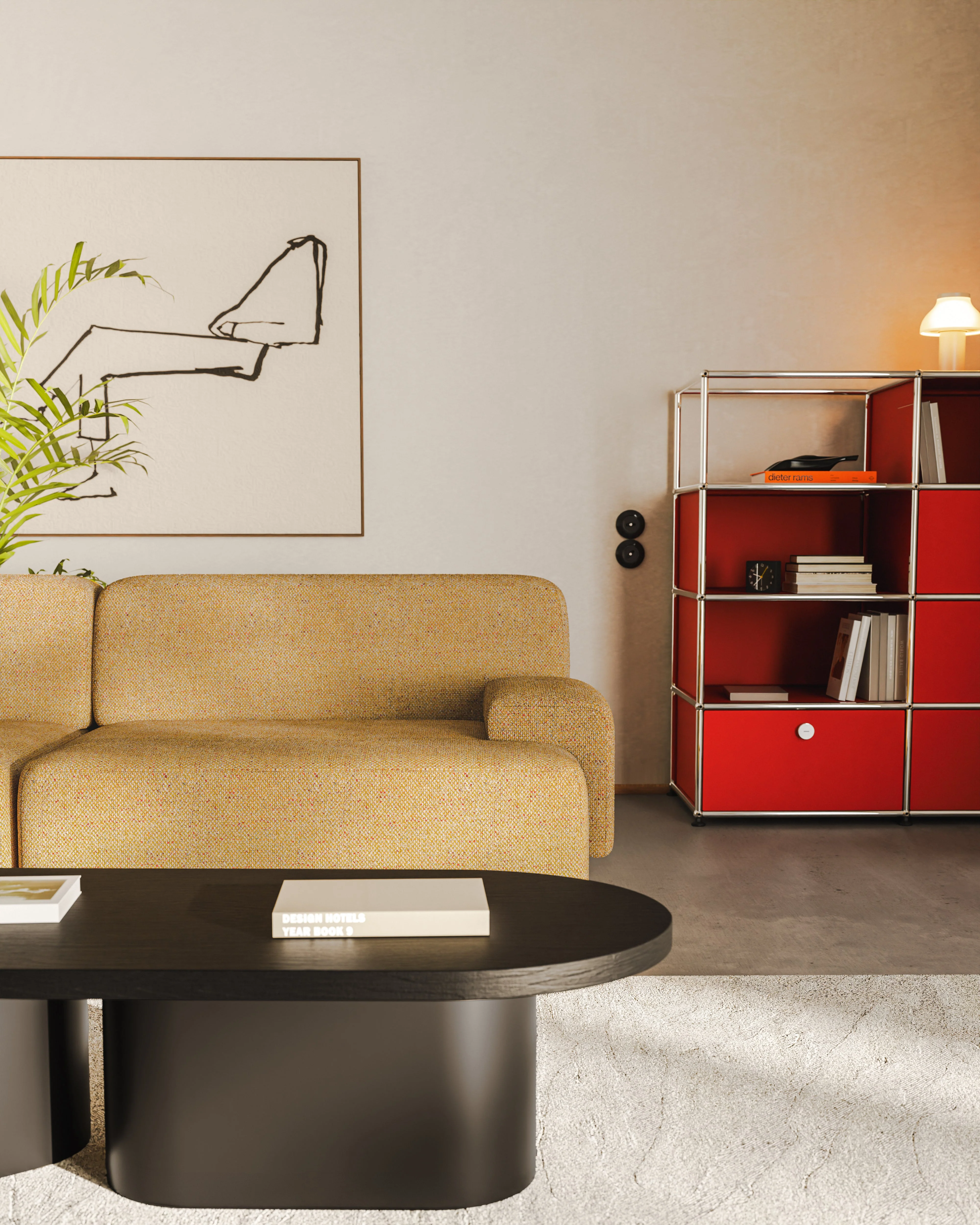 Sofa modułowa 2-osobowa UMI jesienny pomarańczowy - Image 7