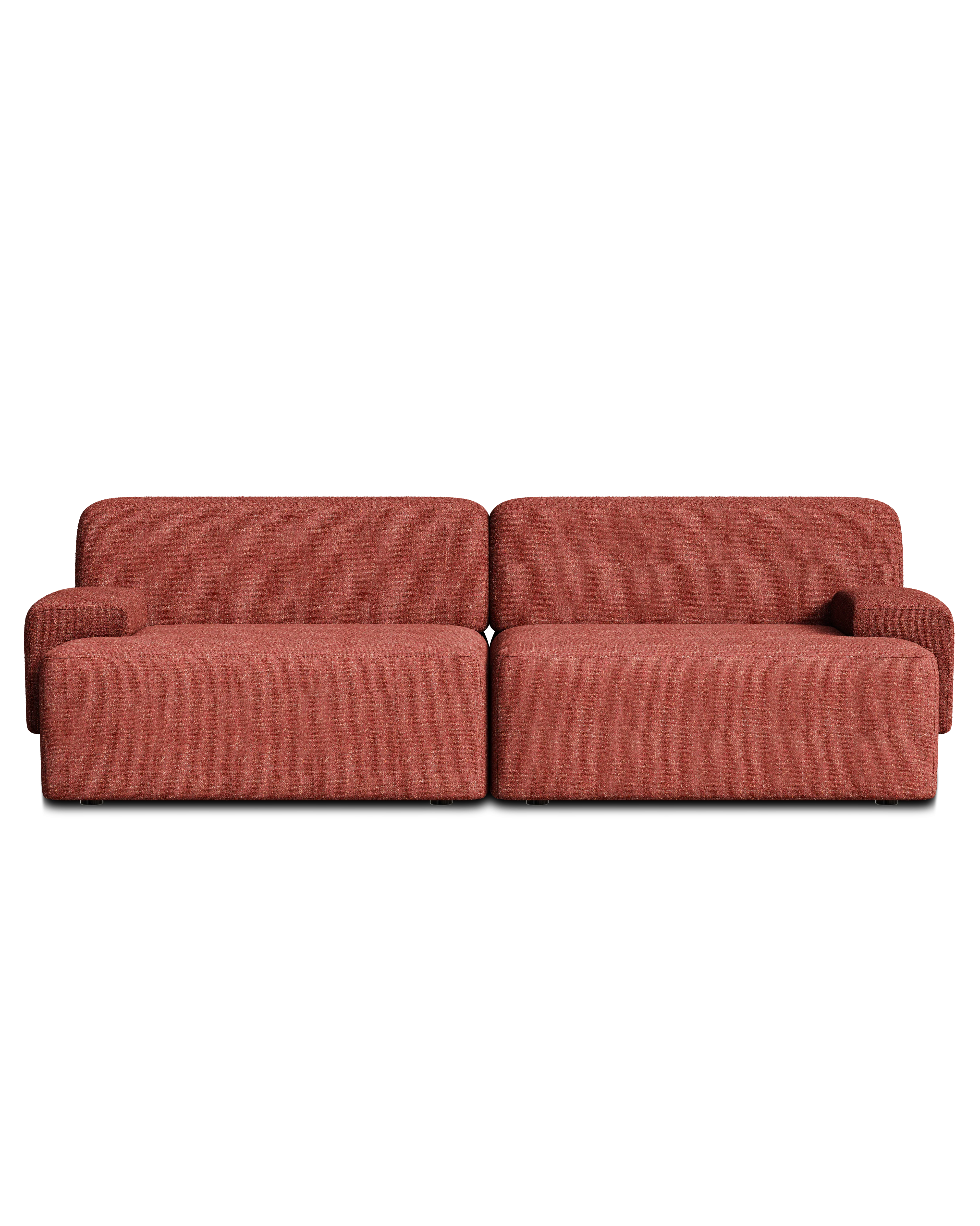 Sofa modułowa 2-osobowa UMI kasztanowy czerwony - Image 4