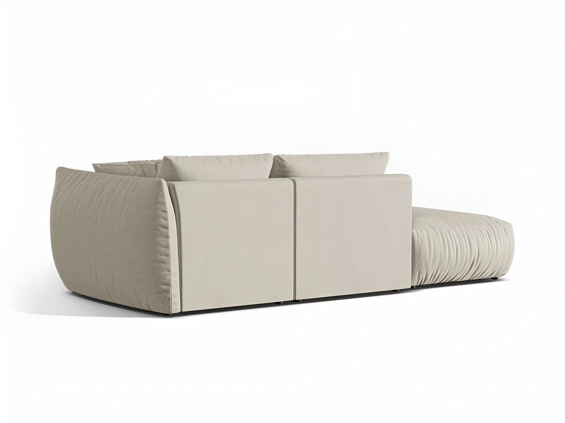 Sofa modułowa 3-osobowa lewostronna CHRIS kremowy szenil - Image 4