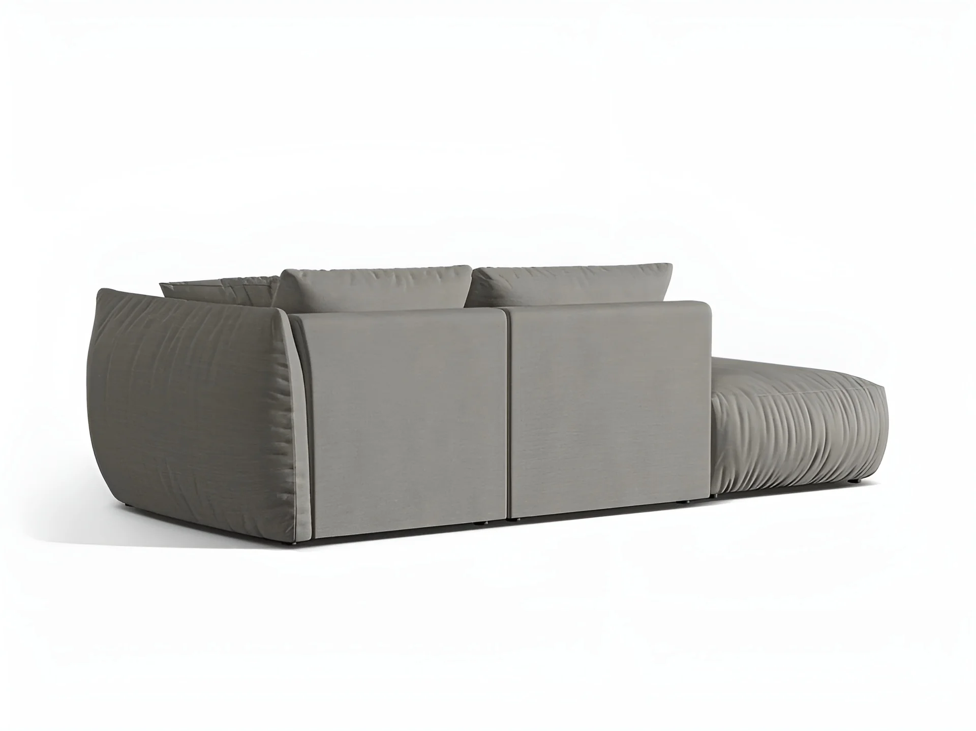 Sofa modułowa 3-osobowa lewostronna CHRIS szary szenil - Image 4