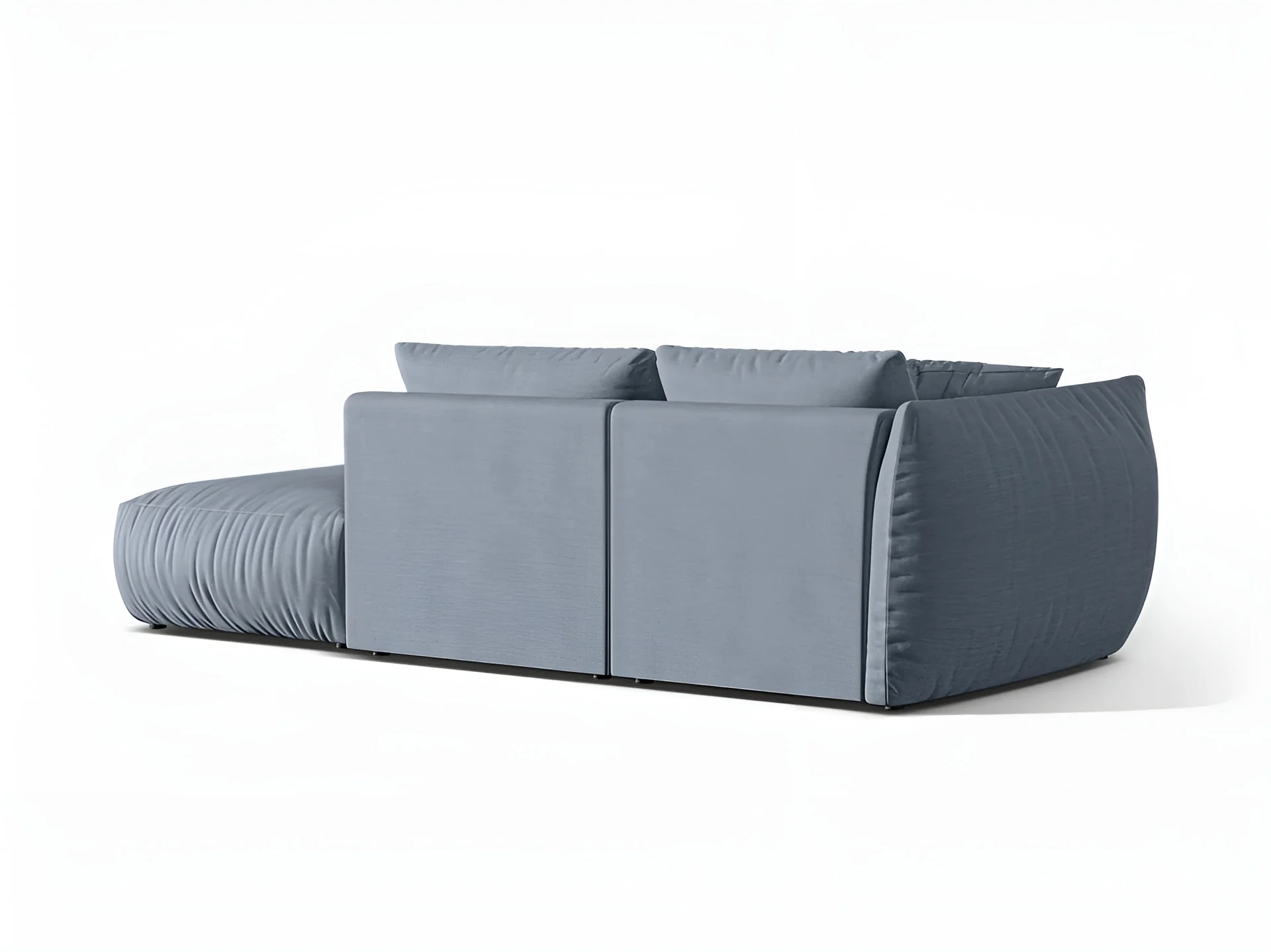 Sofa modułowa 3-osobowa prawostronna CHRIS jasnoniebieski szenil - Image 4