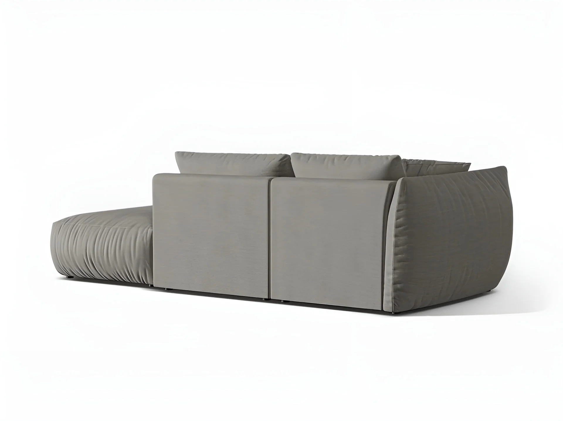 Sofa modułowa 3-osobowa prawostronna CHRIS szary szenil - Image 3