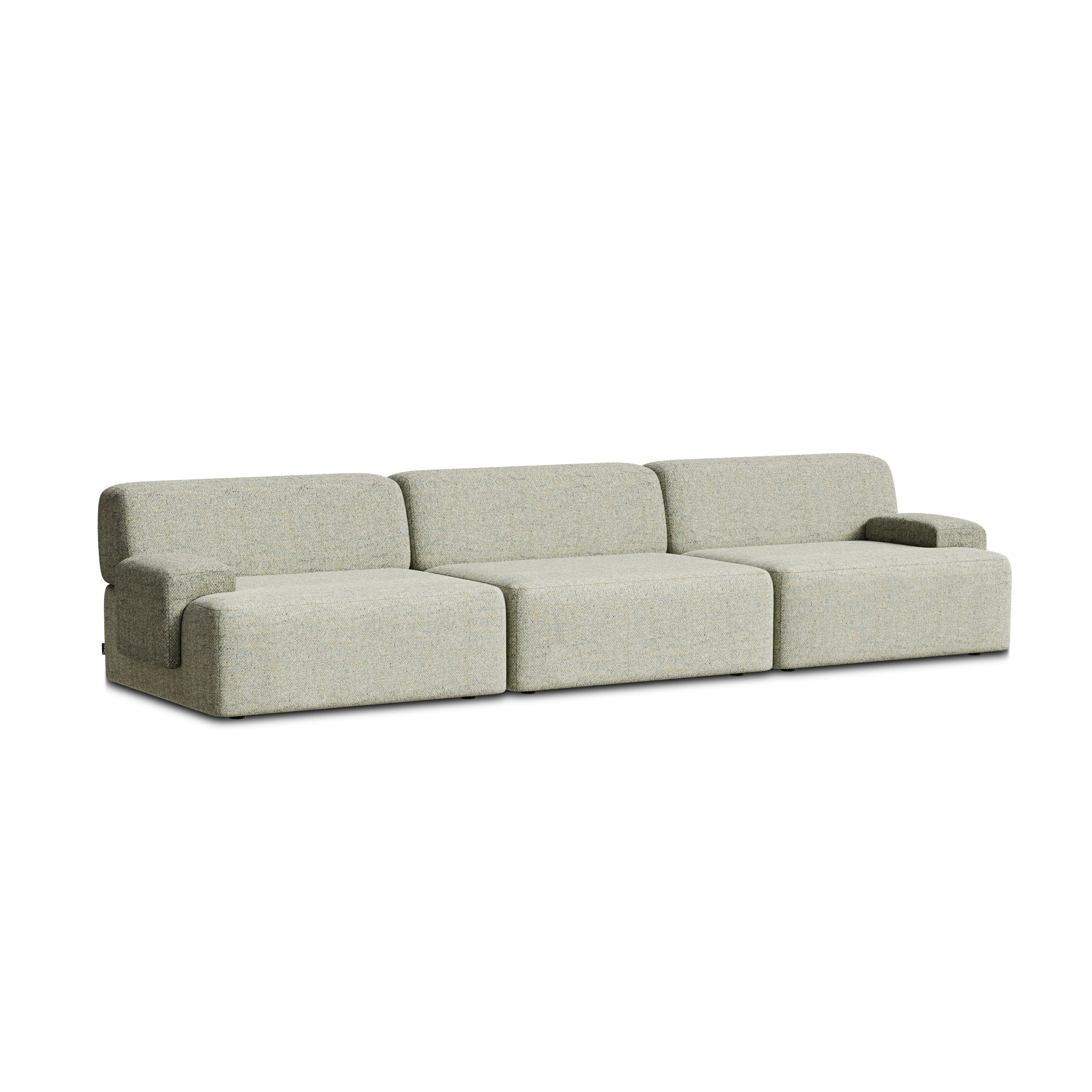 Sofa modułowa 3-osobowa UMI jasnozielony