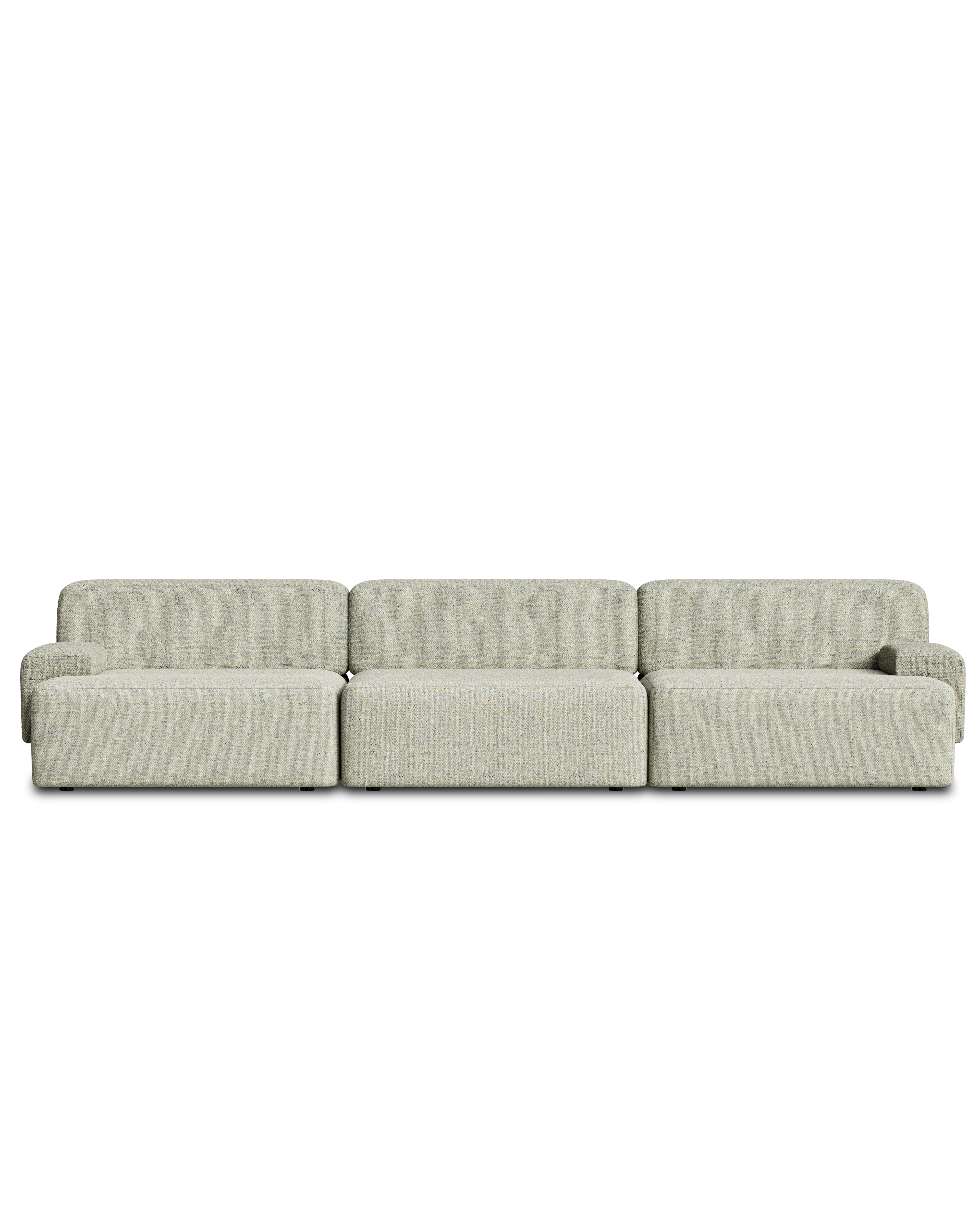 Sofa modułowa 3-osobowa UMI jasnozielony - Image 3