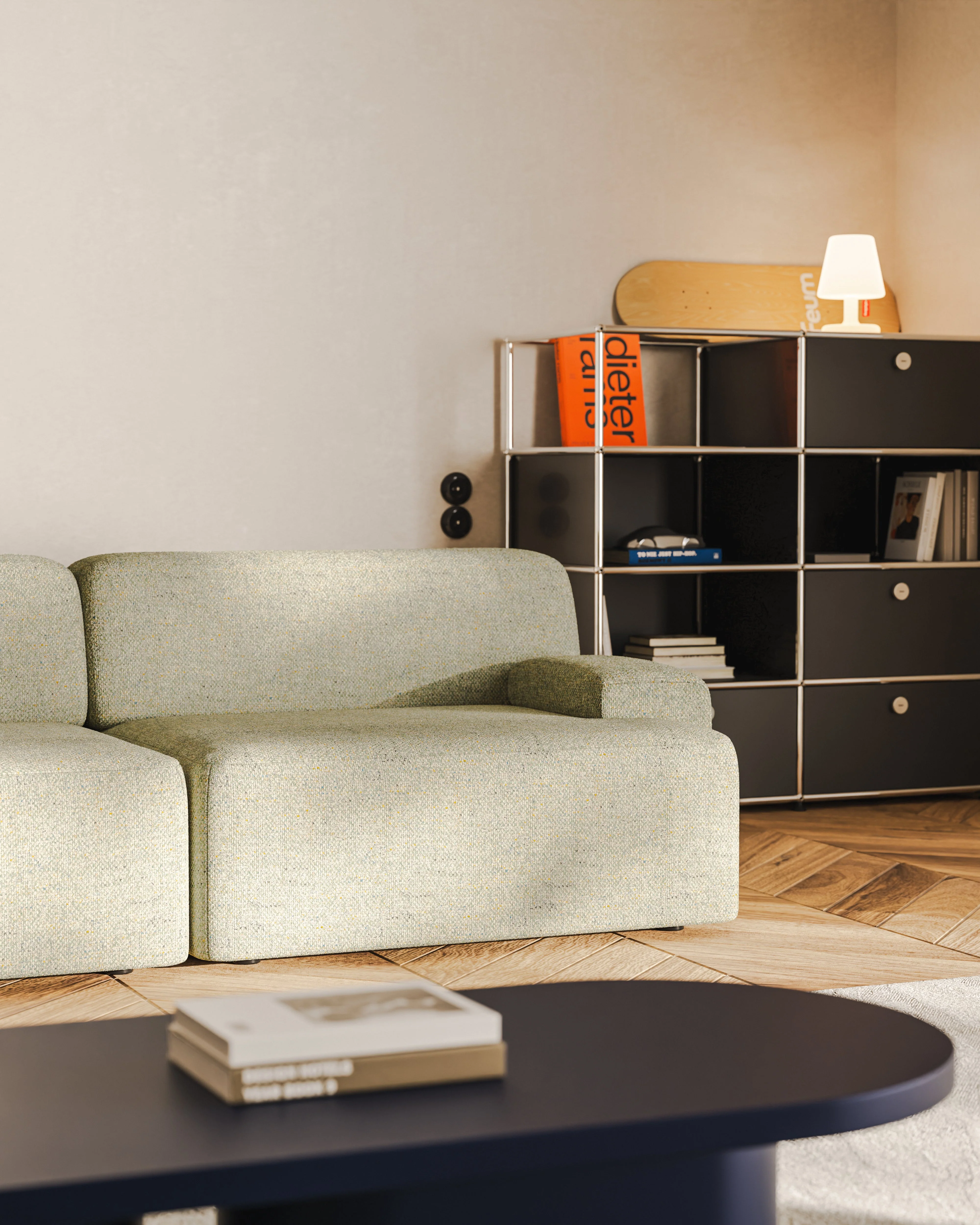 Sofa modułowa 3-osobowa UMI jasnozielony - Image 9