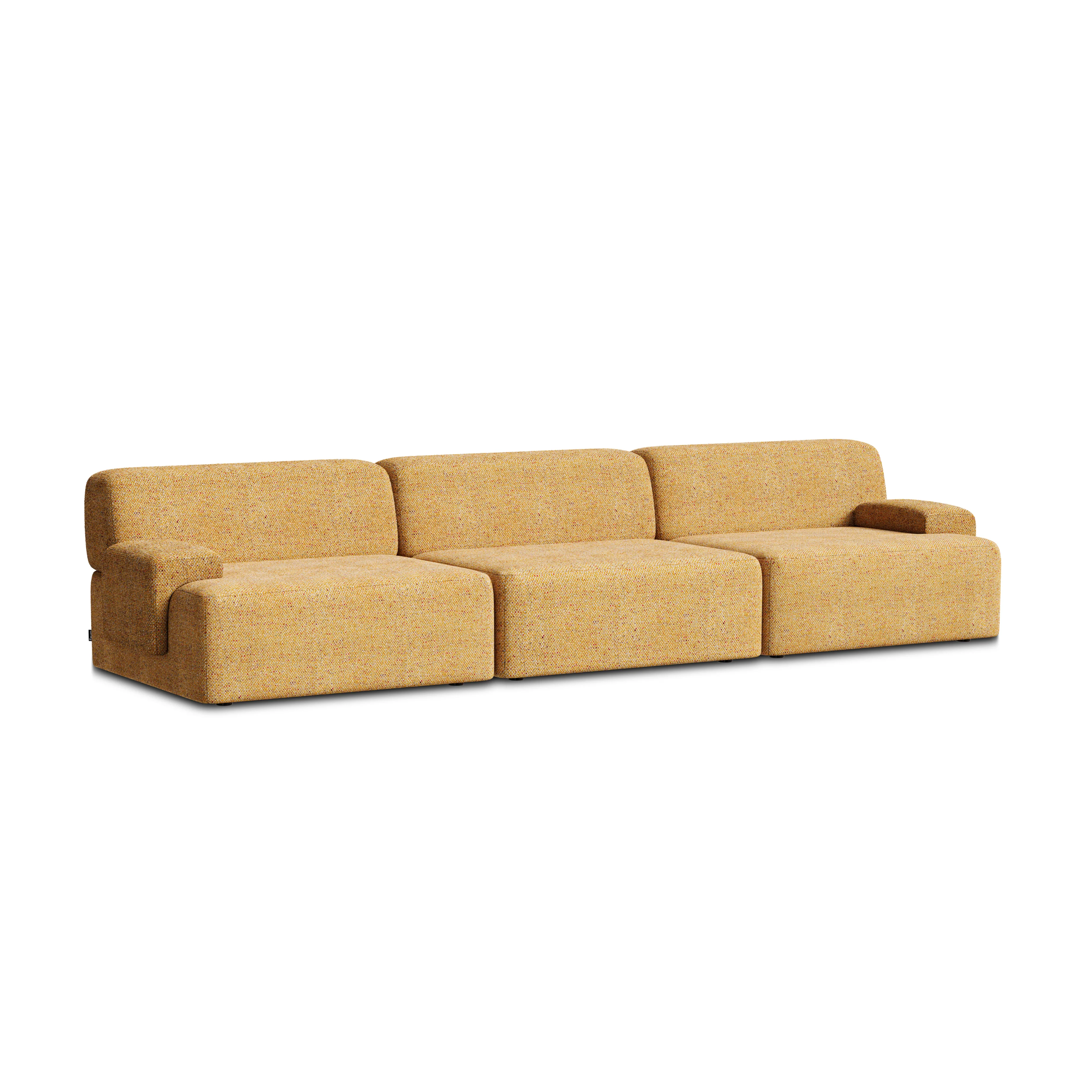 Sofa modułowa 3-osobowa UMI jesienny pomarańczowy