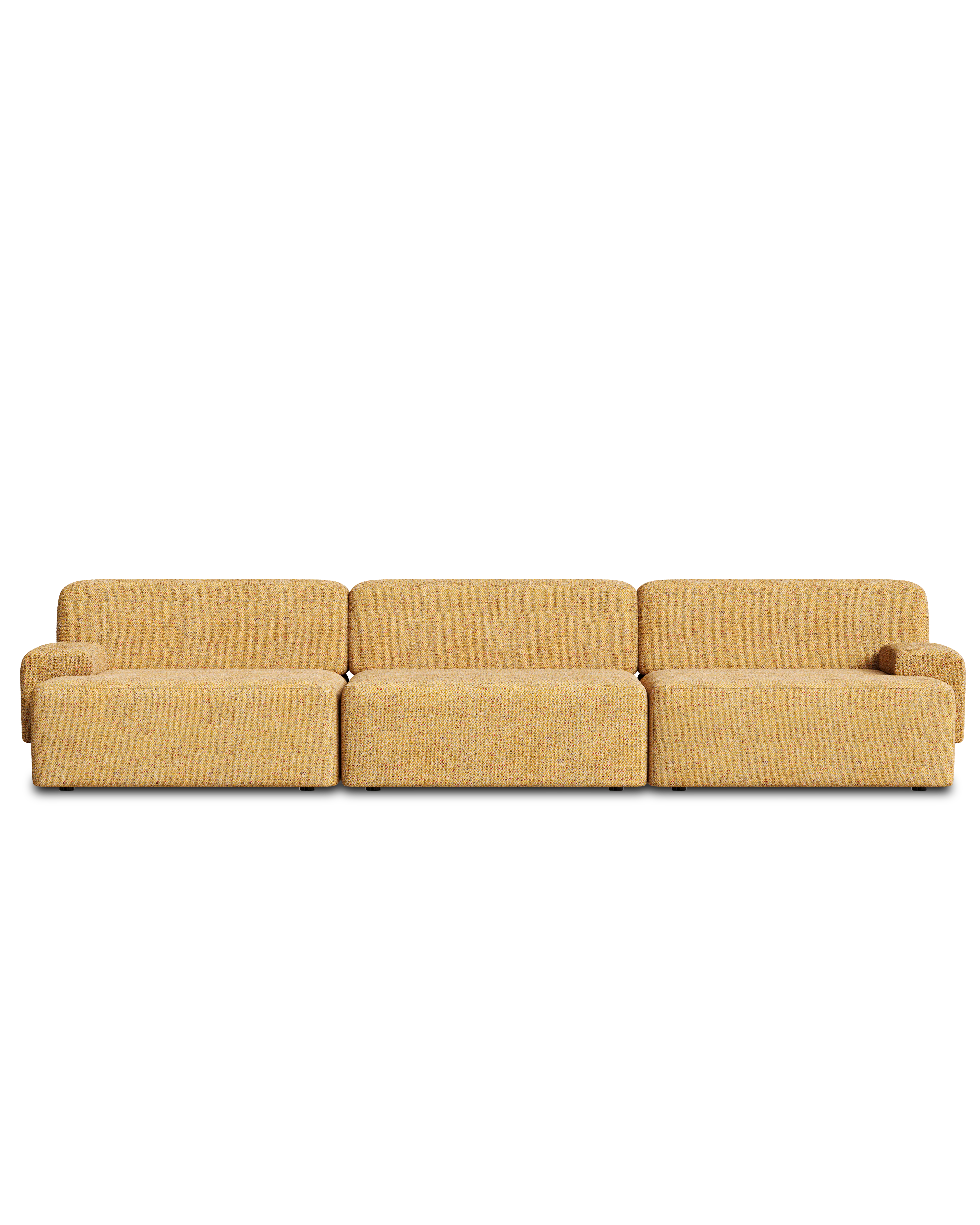 Sofa modułowa 3-osobowa UMI jesienny pomarańczowy - Image 3