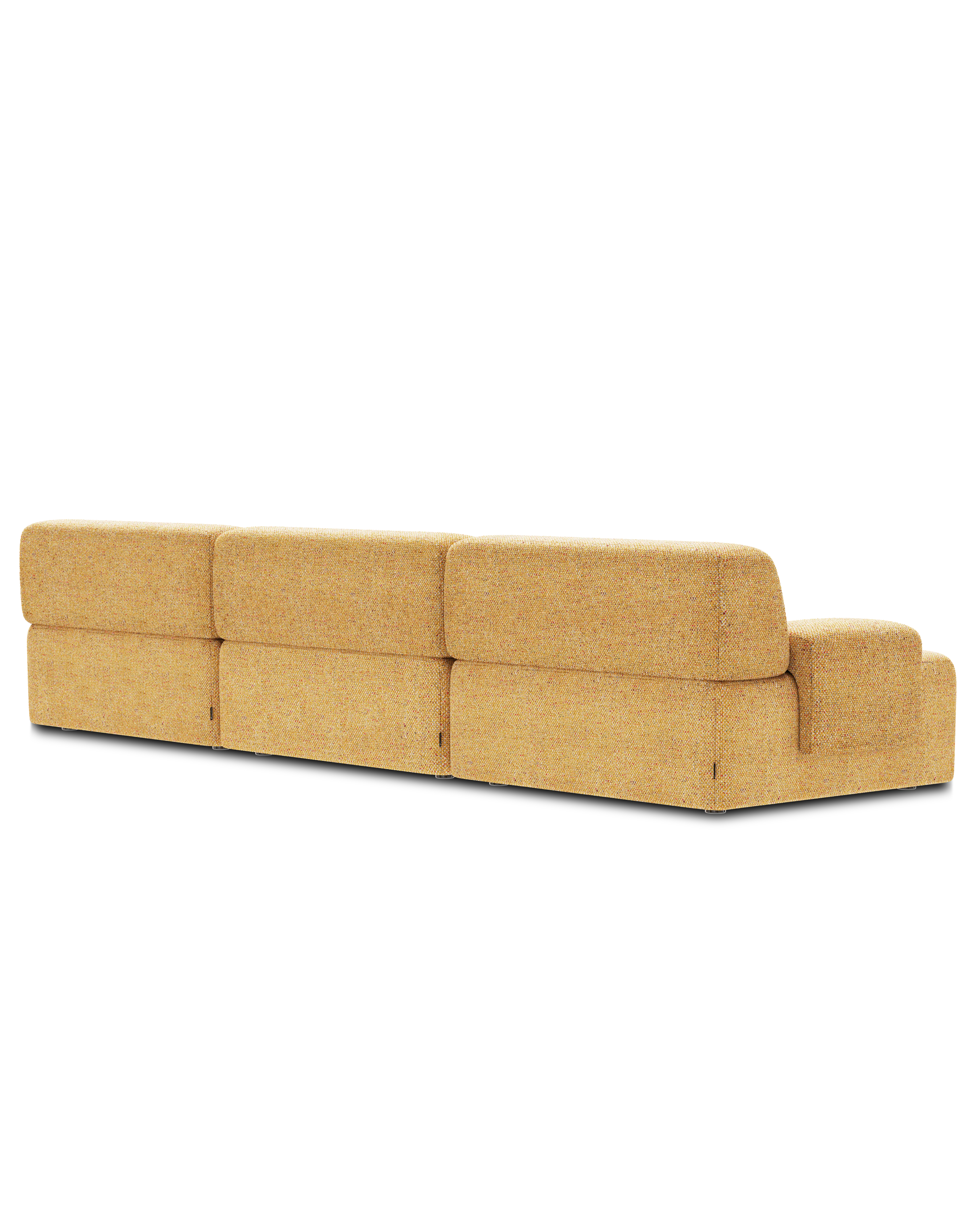 Sofa modułowa 3-osobowa UMI jesienny pomarańczowy - Image 5