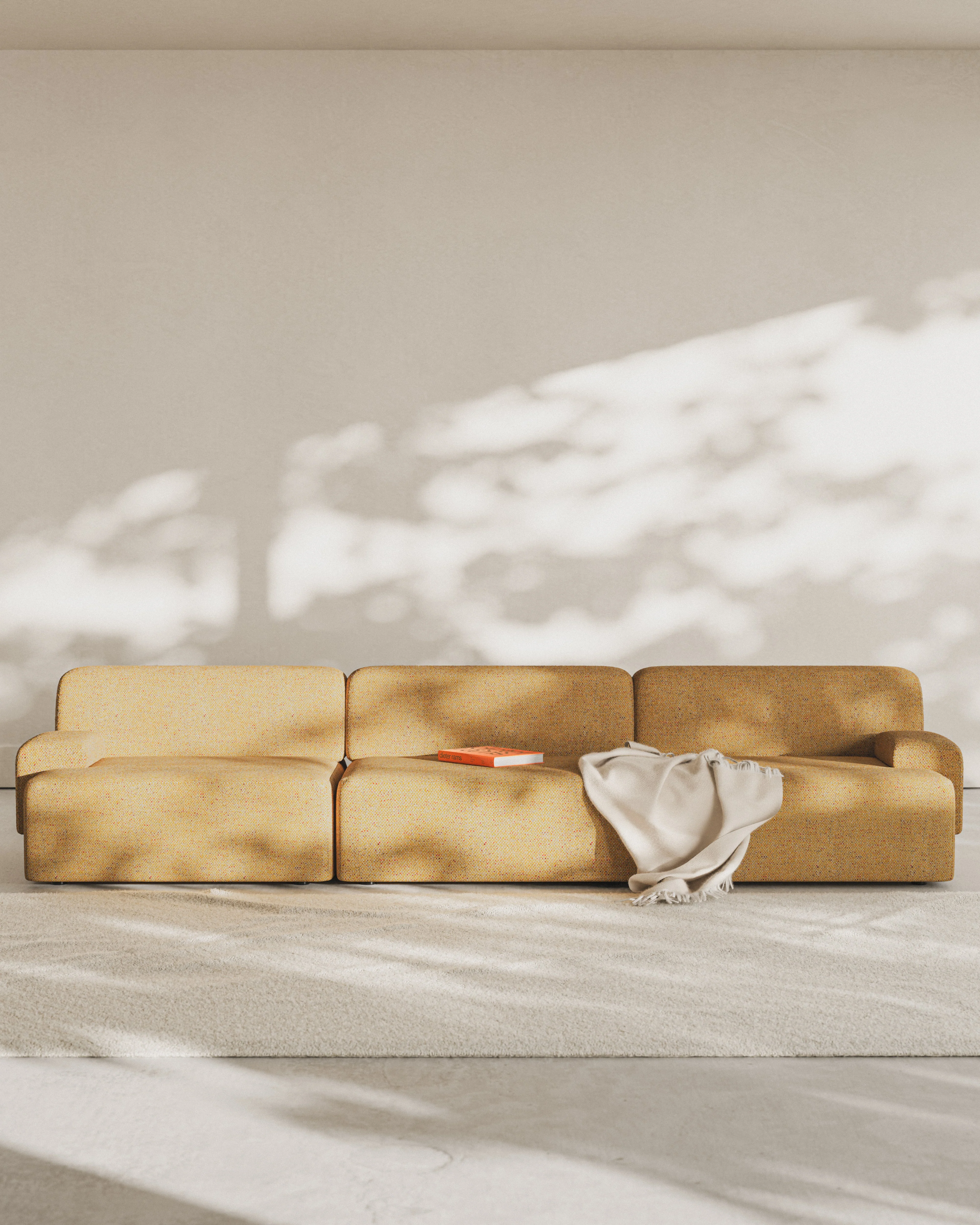 Sofa modułowa 3-osobowa UMI jesienny pomarańczowy - Image 7