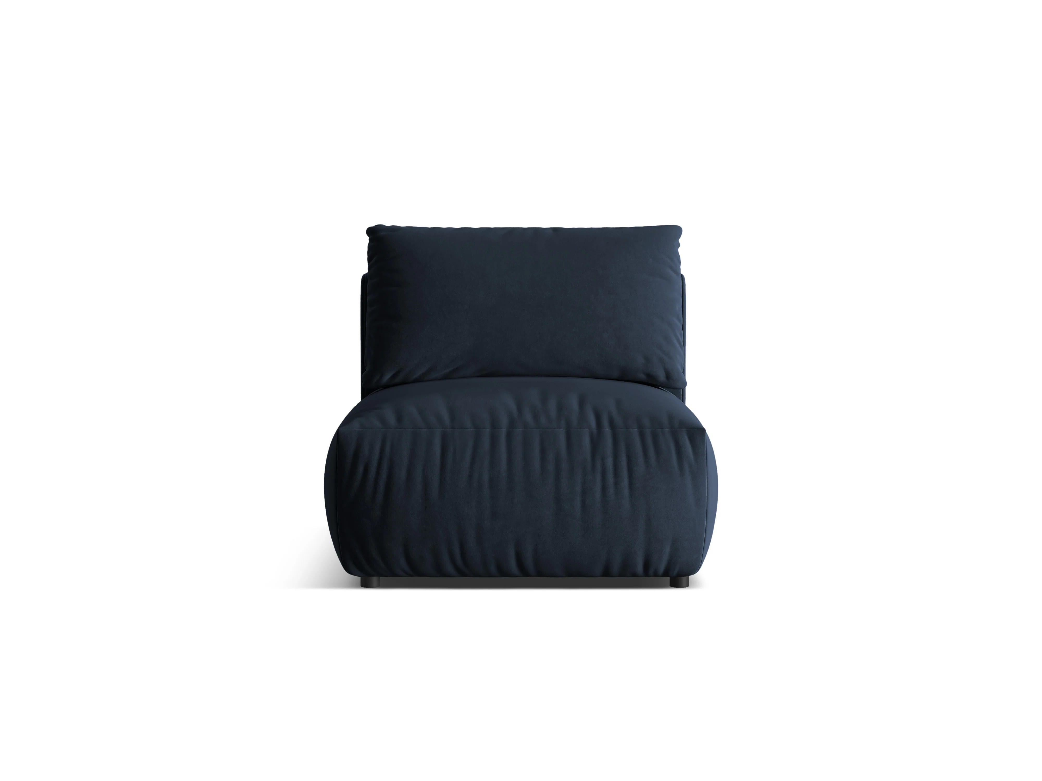 Sofa modułowa aksamitna CHRIS - element środkowy granat królewski - Image 3