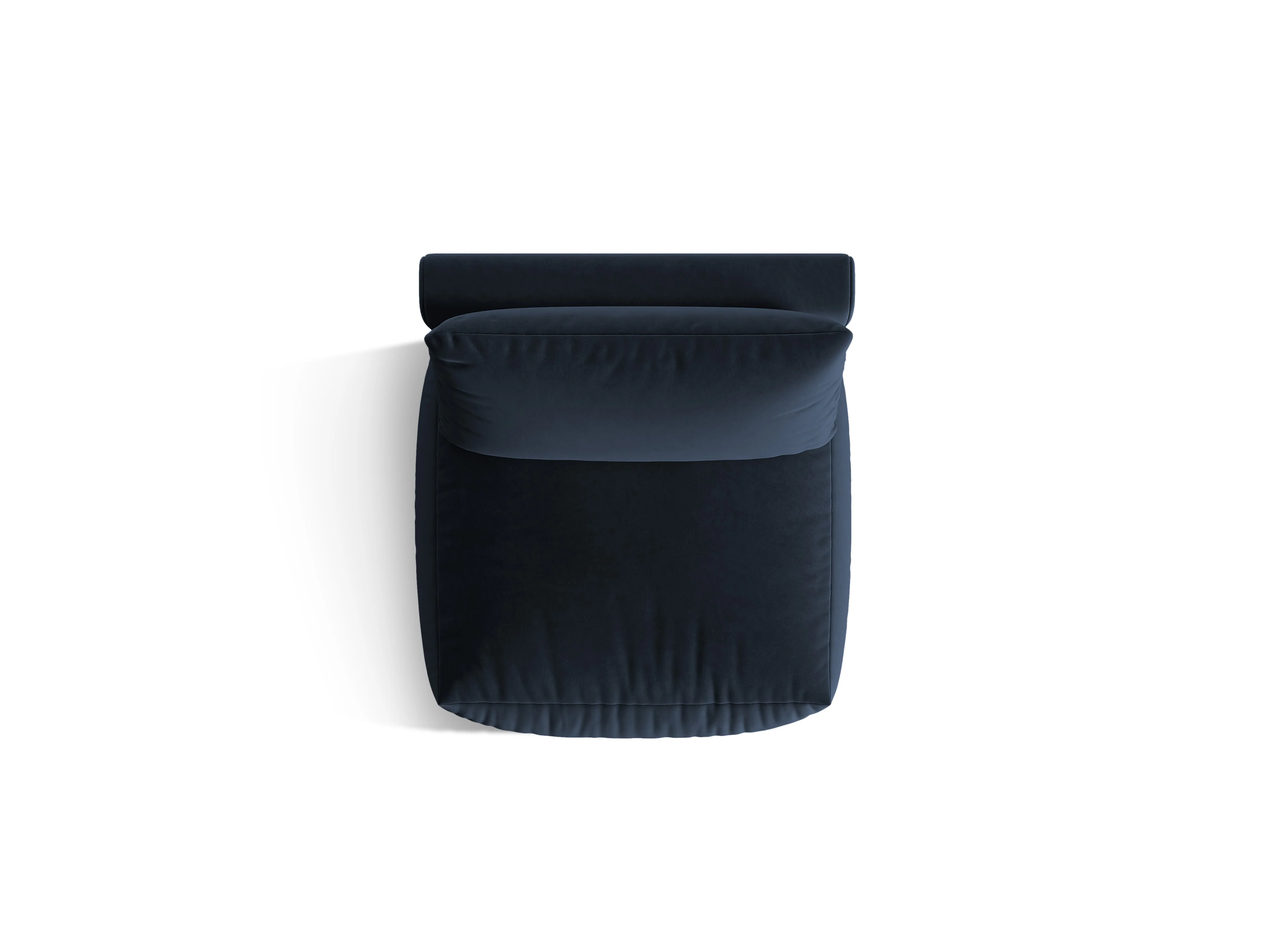 Sofa modułowa aksamitna CHRIS - element środkowy granat królewski - Image 4