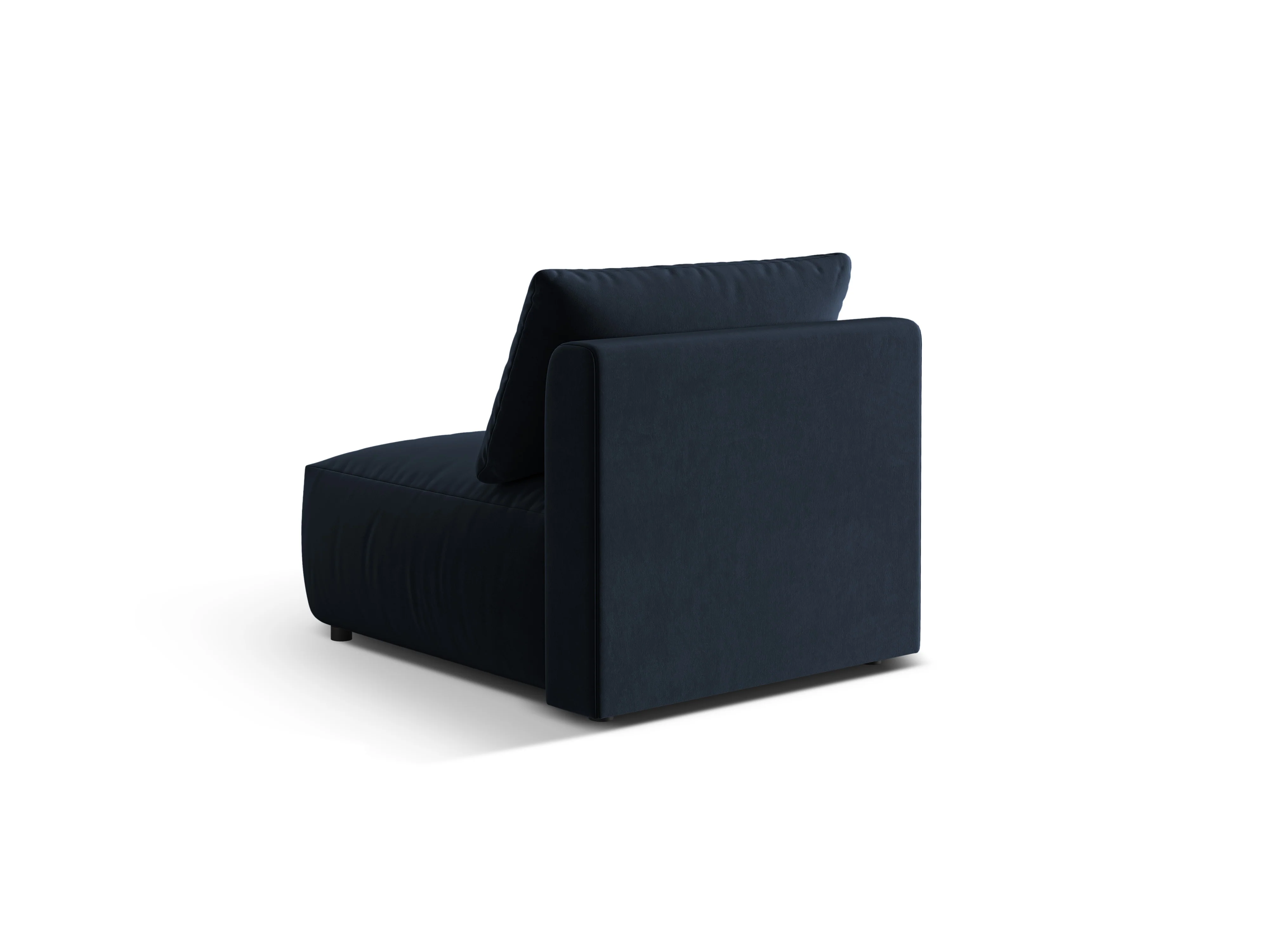 Sofa modułowa aksamitna CHRIS - element środkowy granat królewski - Image 5