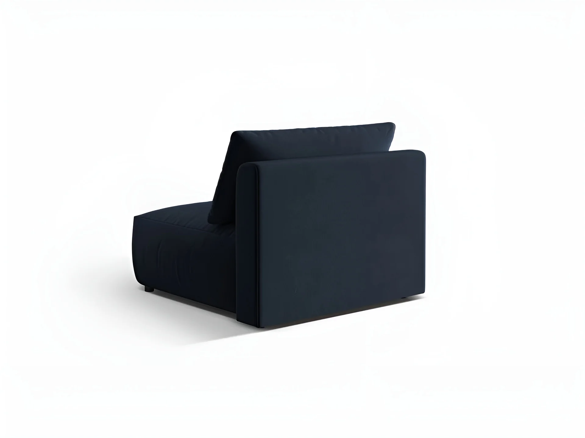 Sofa modułowa aksamitna CHRIS - szeroki element środkowy granat królewski - Image 4