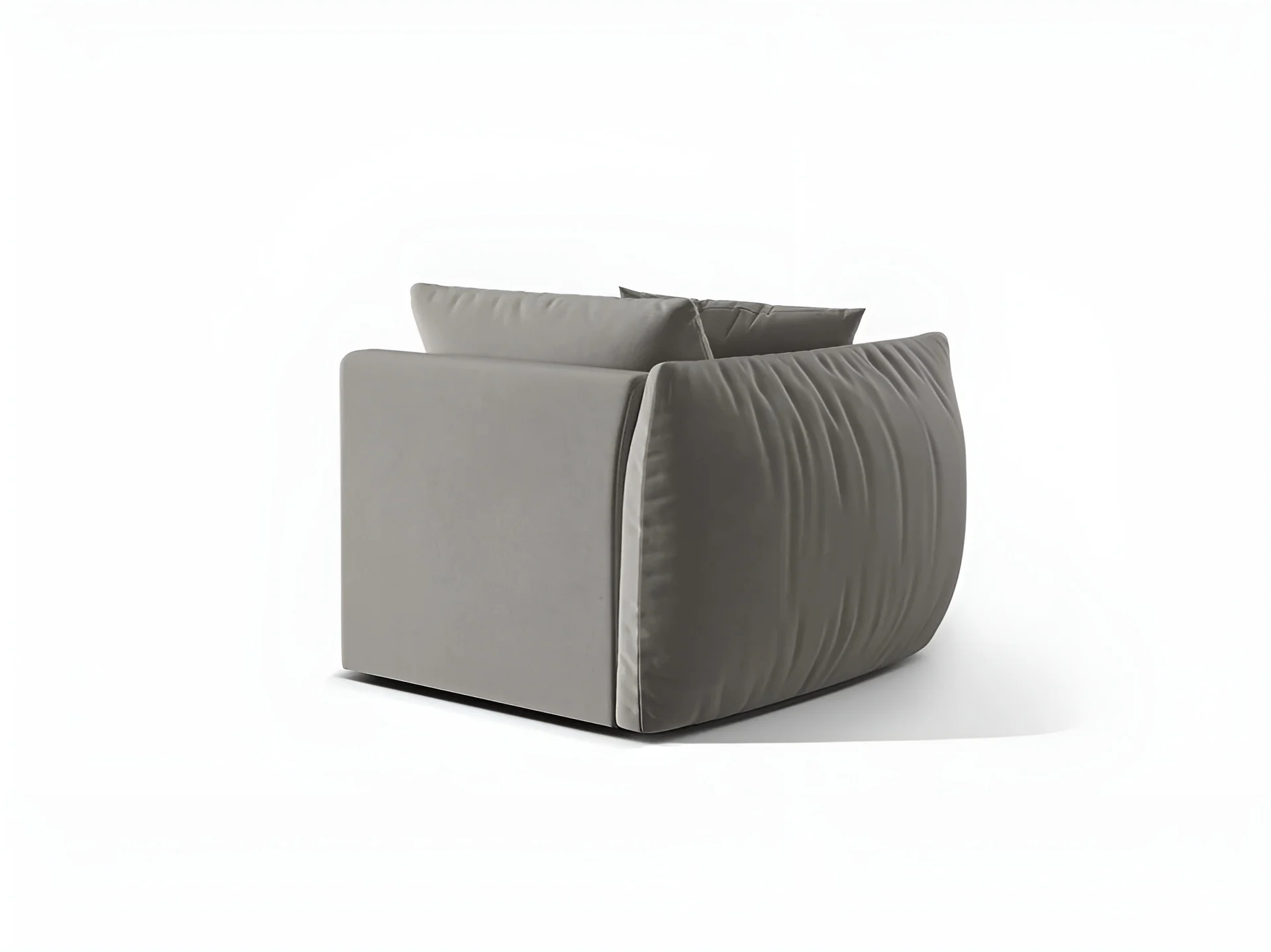 Sofa modułowa aksamitna CHRIS - element lewostronny szary - Image 4