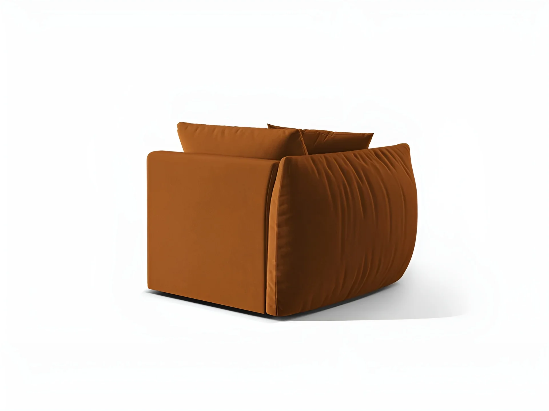 Sofa modułowa aksamitna CHRIS - element lewostronny terracotta - Image 4